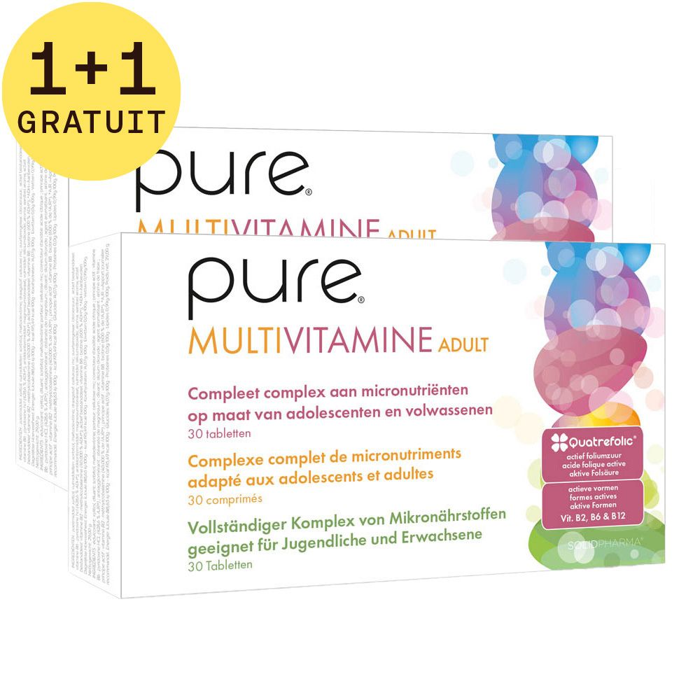 Pure® Multivitamine Adult 1+1 GRATUIT