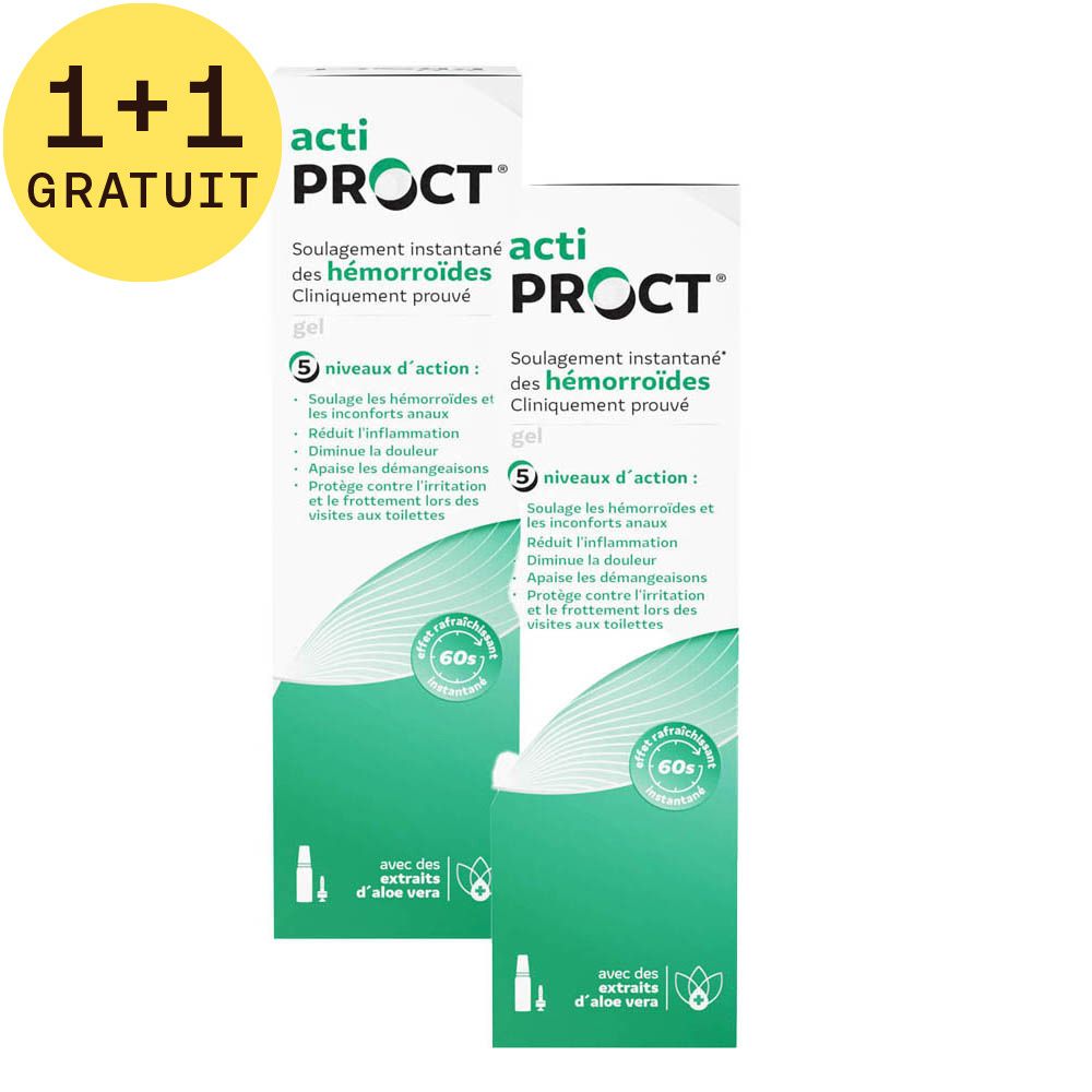Actiproct Gel Can Hémorroïdes 1+1 GRATUIT