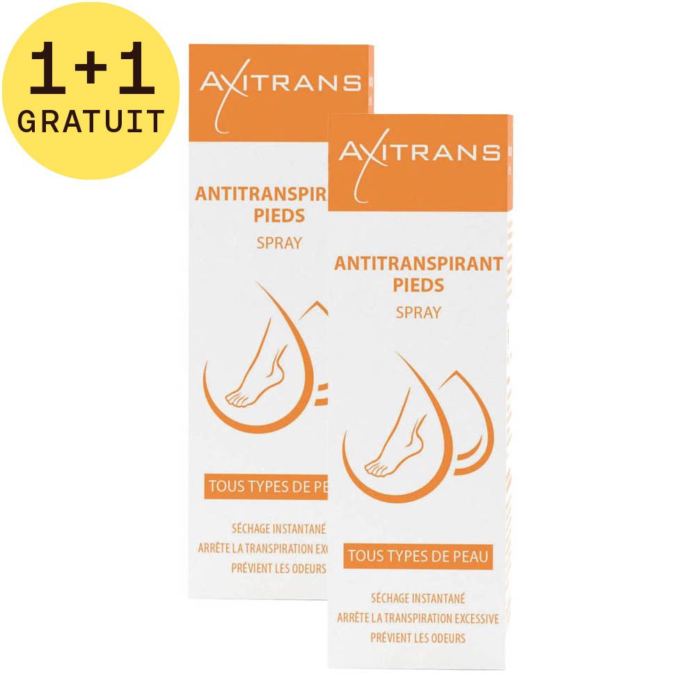 Axitrans Antitranspirant Crème Pieds 1+1 GRATUIT