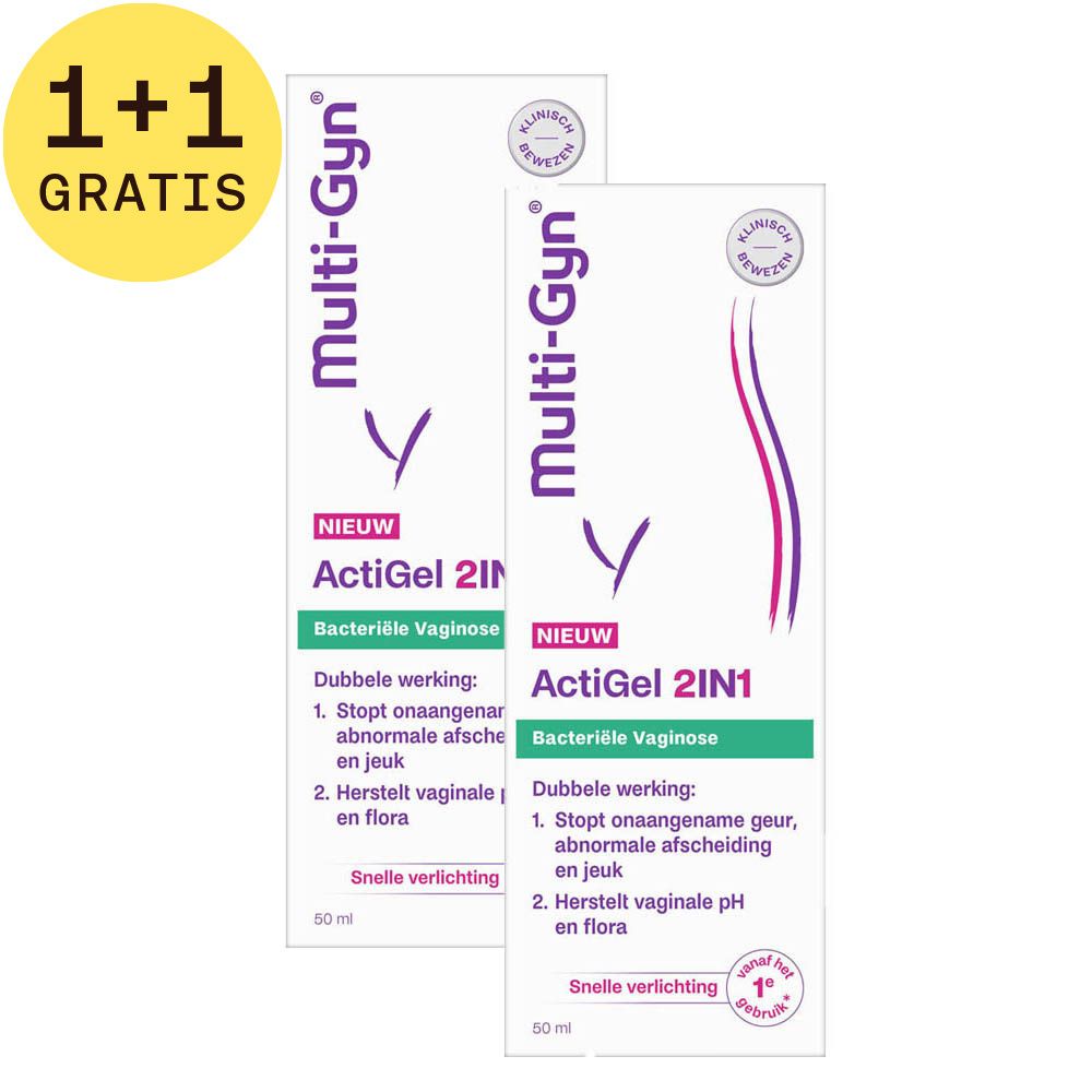 Multi-Gyn® ActiGel 2in1 bij Bacteriële Vaginose 1+1 GRATIS