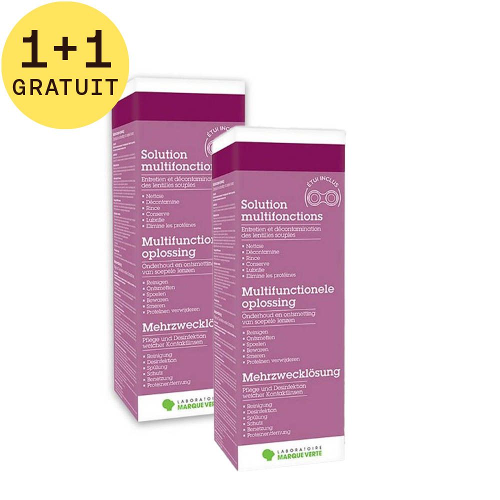 Quotisoin Solution multifonctions | Entretien et décontamination des lentilles souples 1+1 GRATUIT