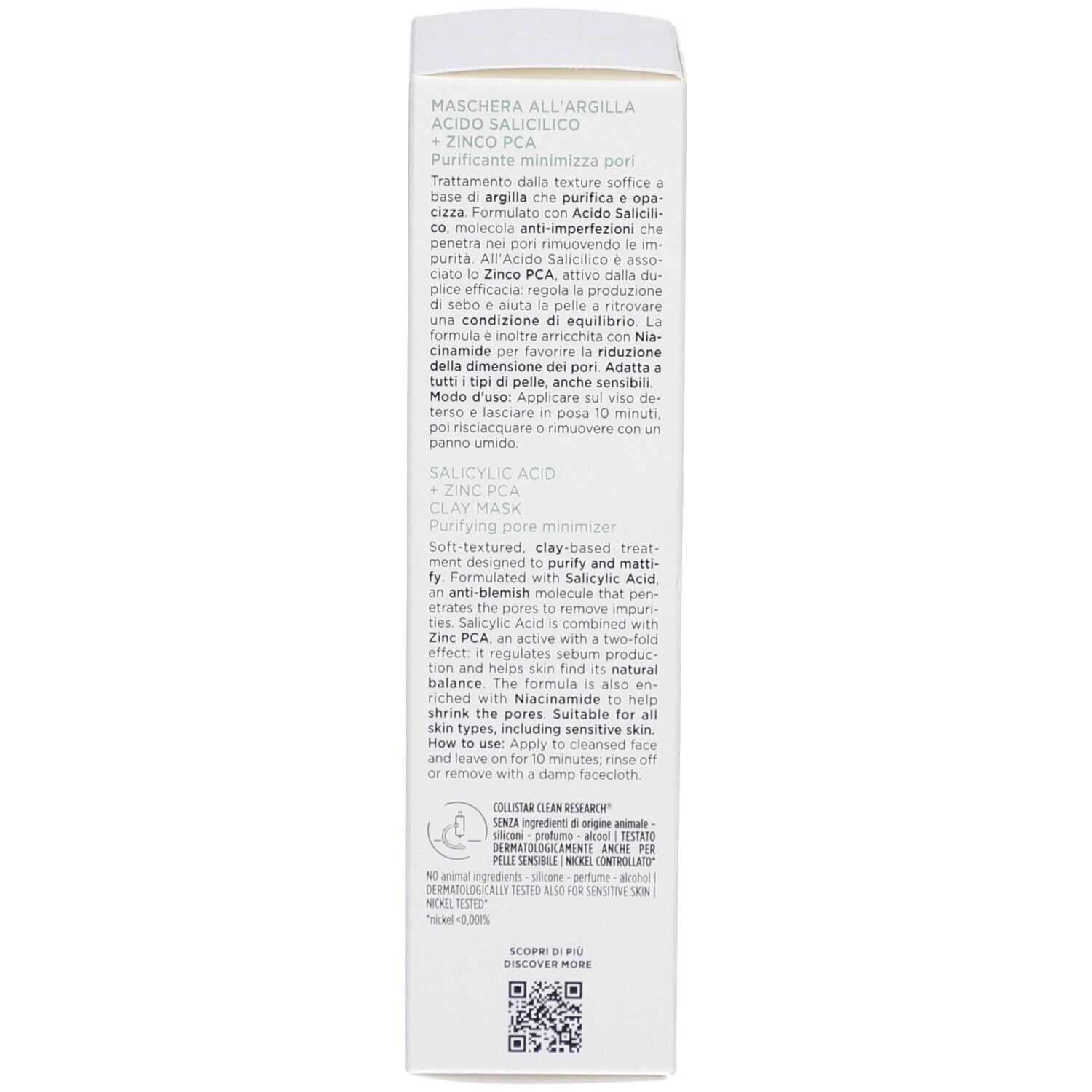 Collistar Salicylic Acid + Zinc PCA Clay Mask