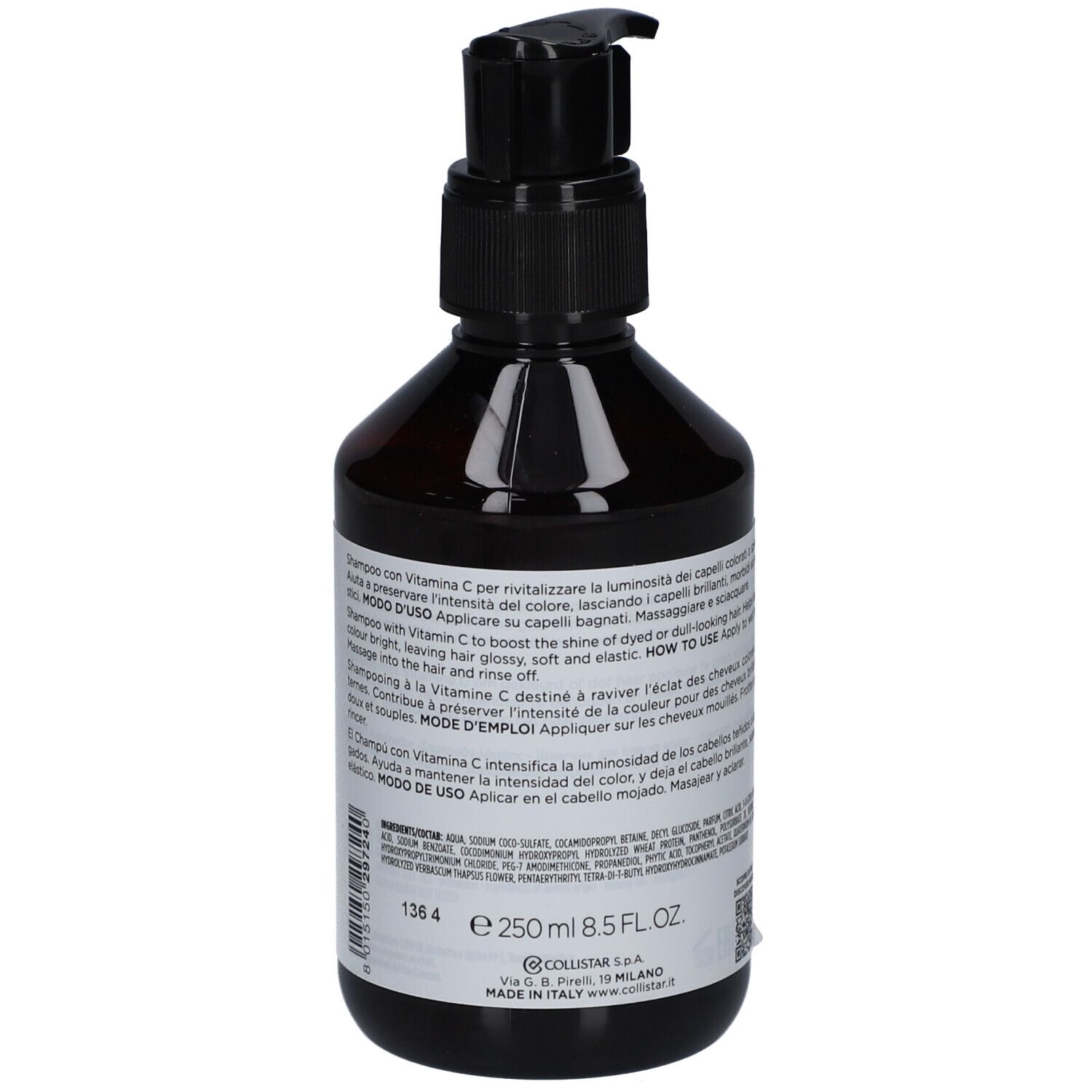Collistar Vitamin C Shampoo Brightening revitalizing dyed hair