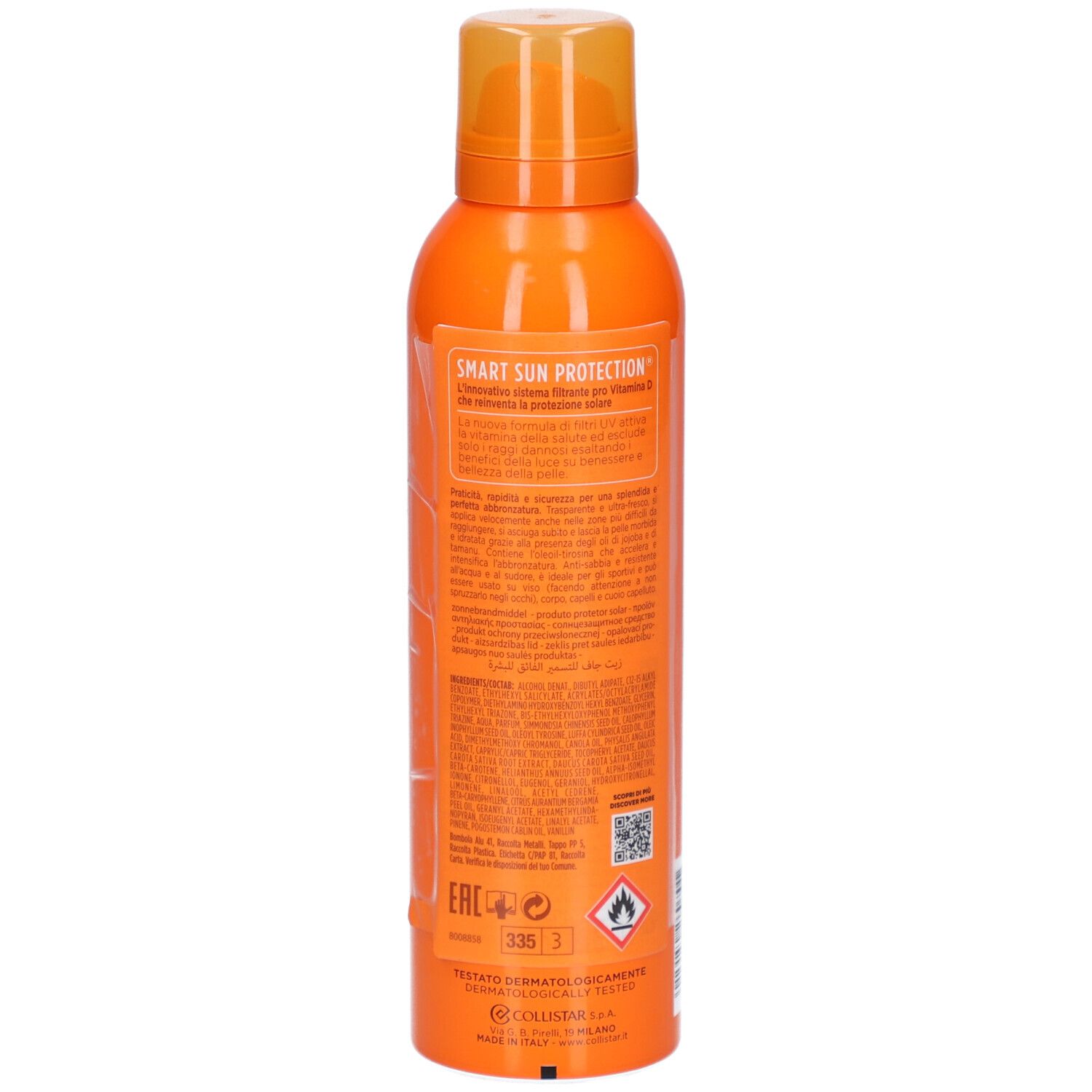 Collistar Moisturizing Tanning Spray SPF10