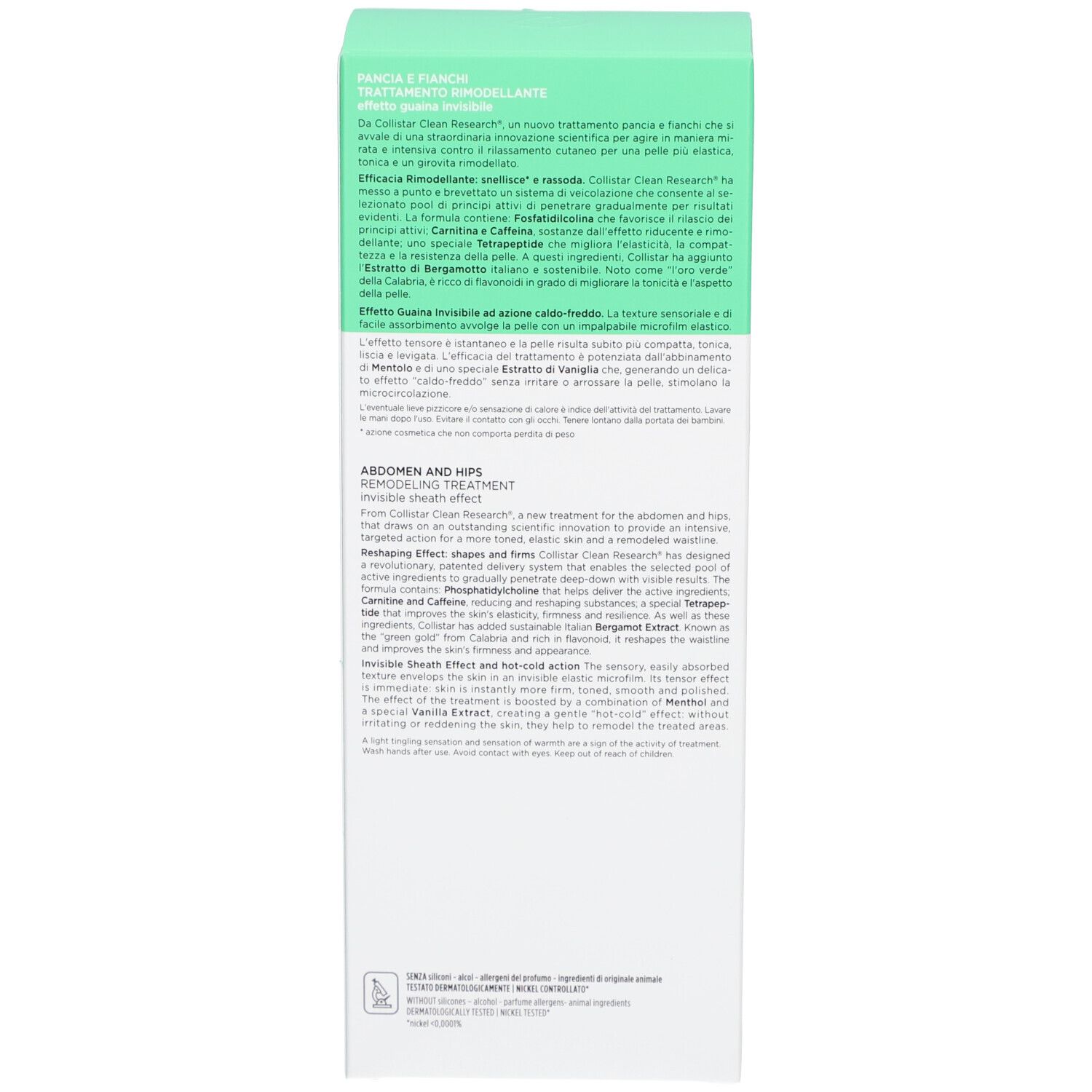 Collistar Abdomen and Hips Meso-remodeling treatment