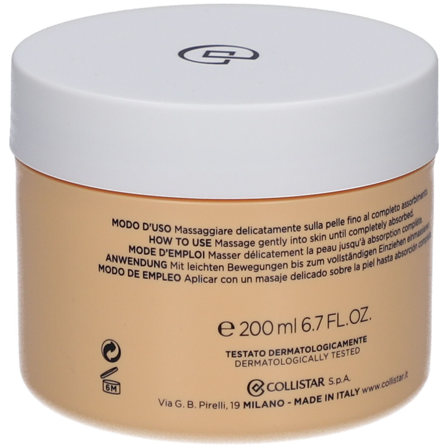 Collistar Benessere Soft Body Cream Neroli & Helichrysum