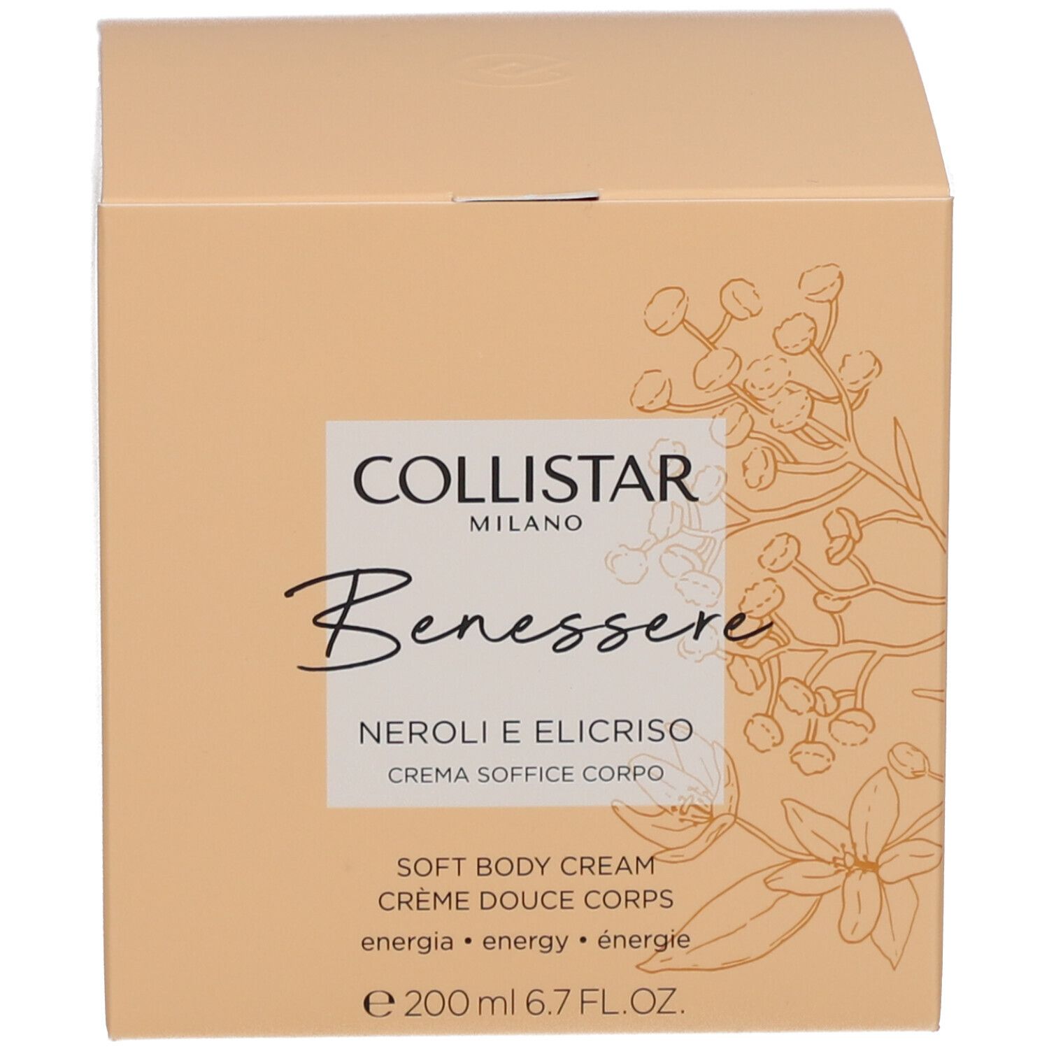Collistar Benessere Soft Body Cream Neroli & Helichrysum