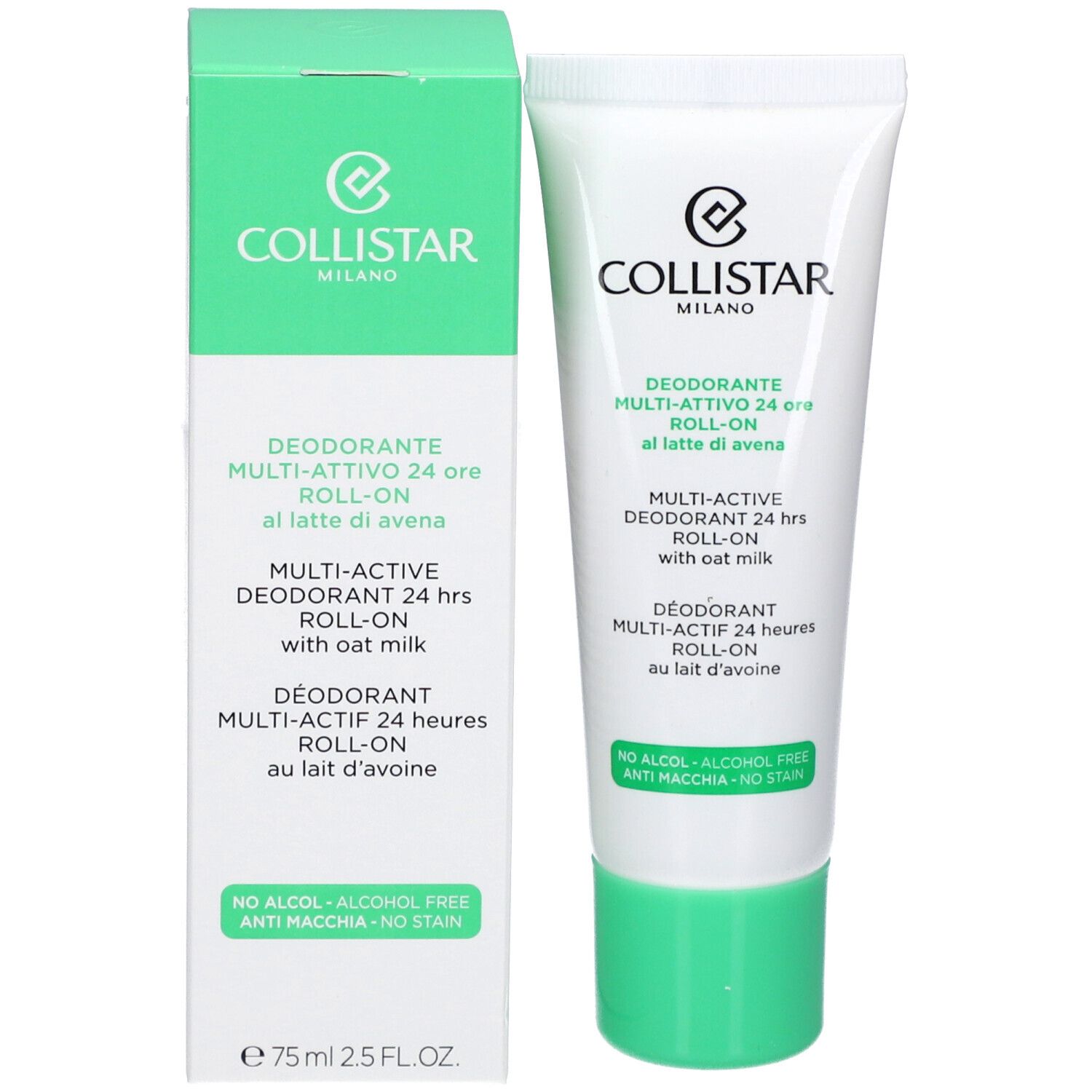 Collistar Multi-active Deodorant 24 hrs Roll-on with oat milk