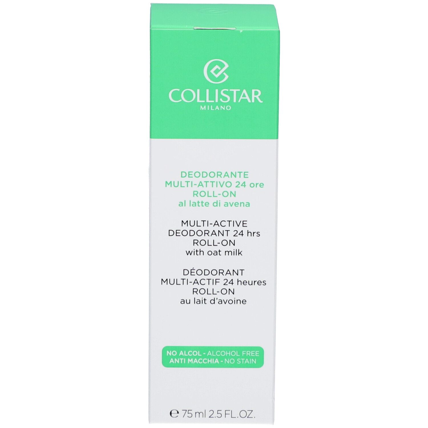 Collistar Multi-active Deodorant 24 hrs Roll-on with oat milk