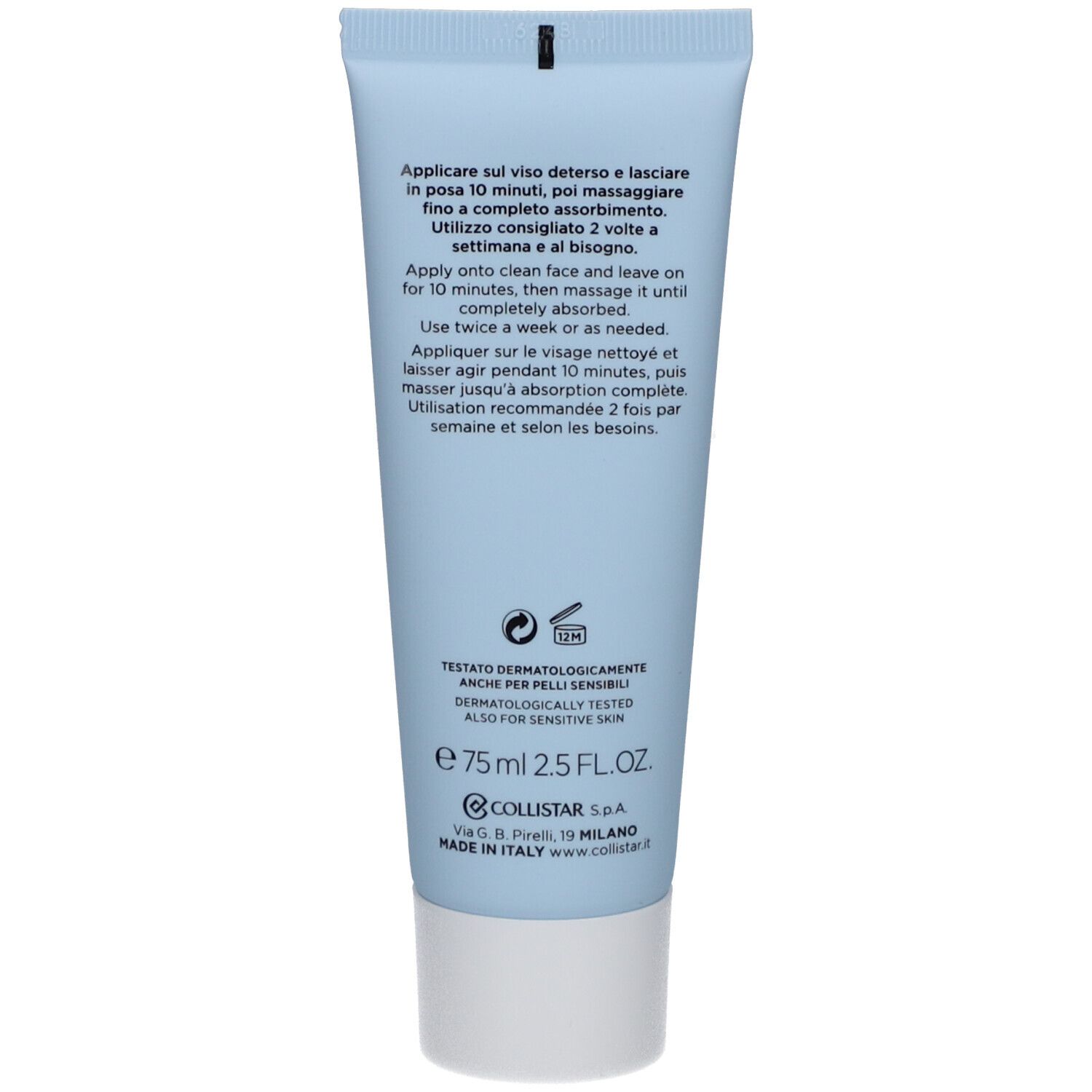 Collistar Hyaluronic Acid + Madecassoside Cica-Mask