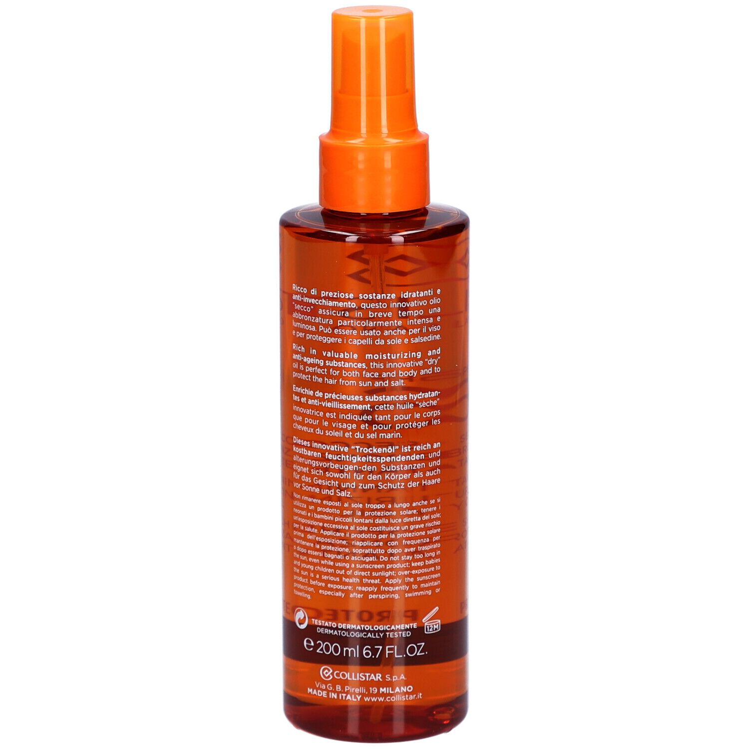 Collistar Supertanning Moisturizing Dry Oil SPF 6