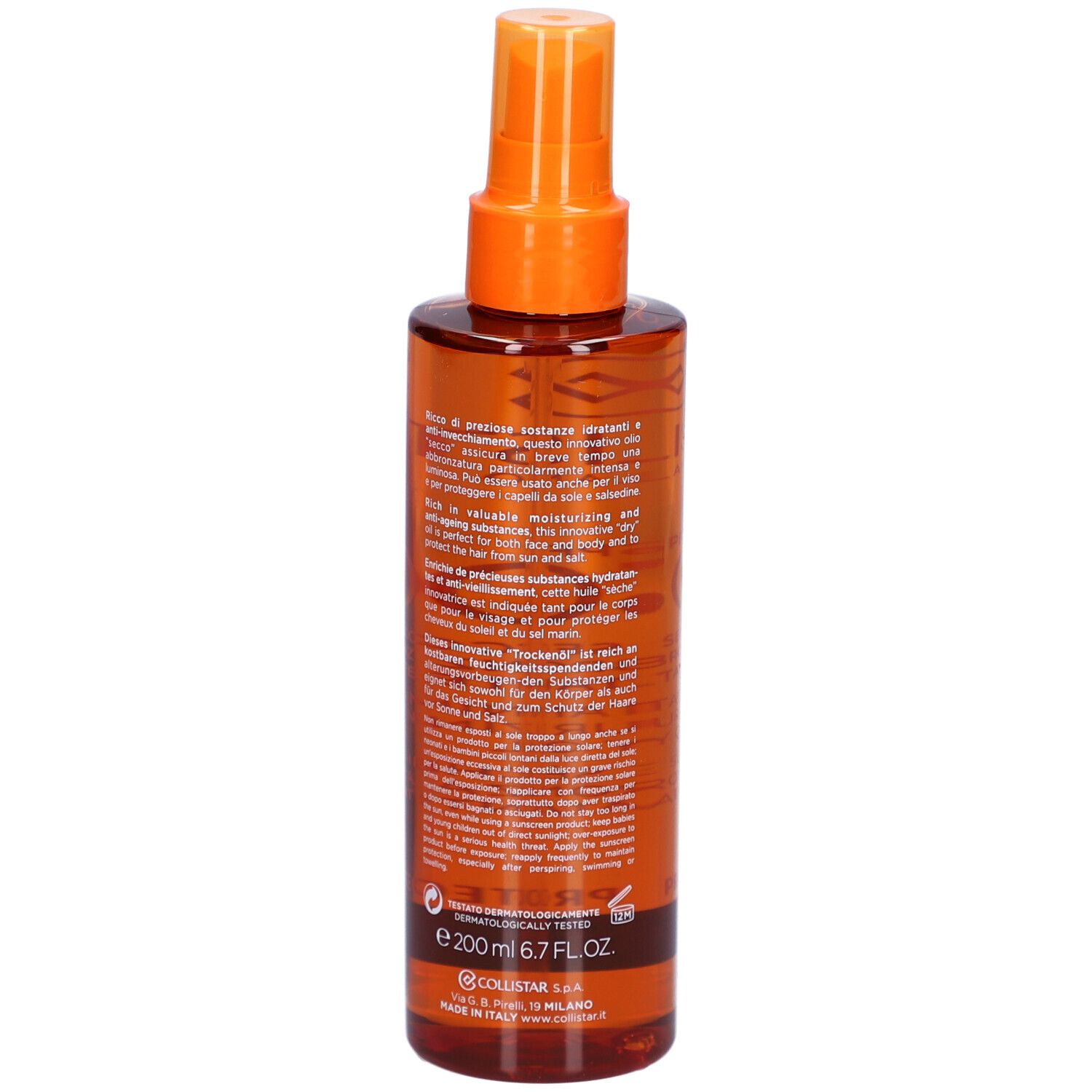 Collistar Supertanning Moisturizing Dry Oil SPF30