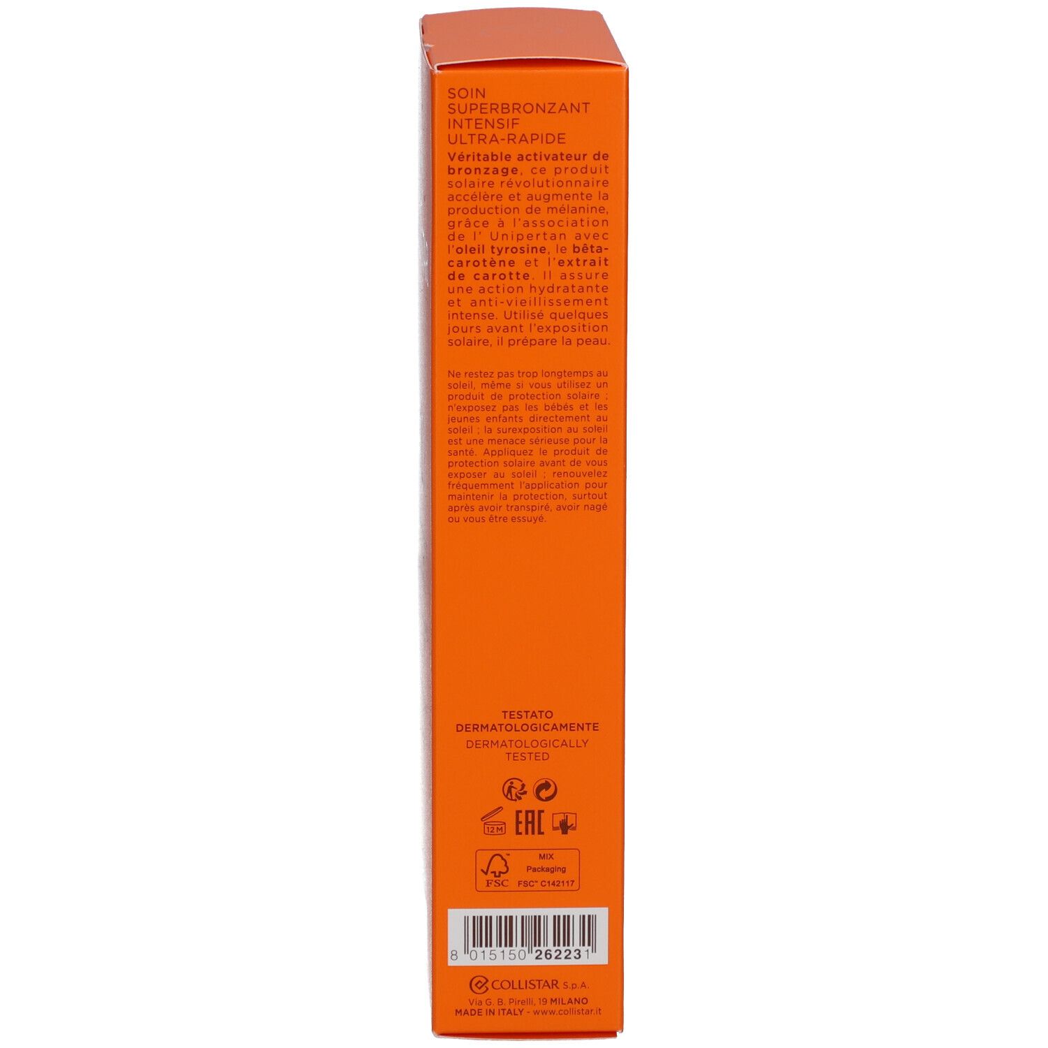 Collistar Intensive Ultra-Rapid Supertanning Treatment SPF 20