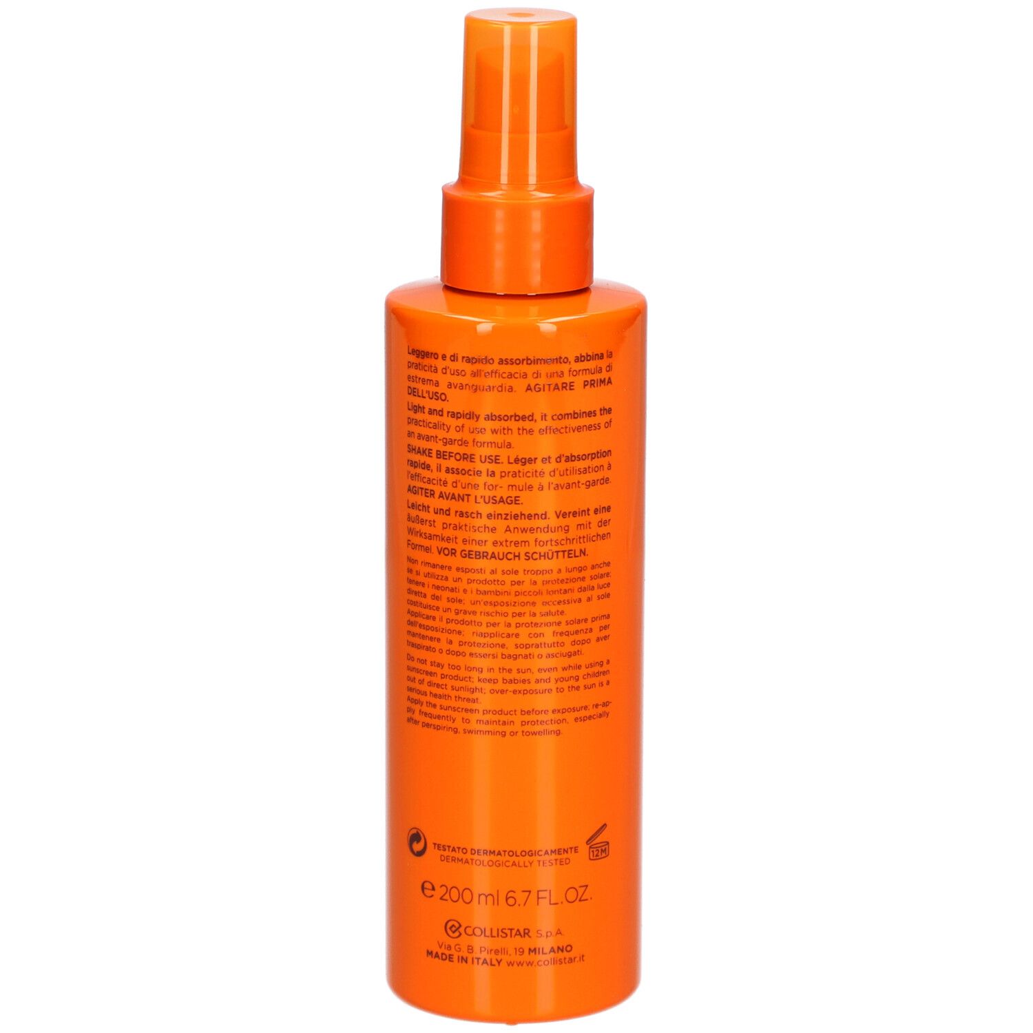 Collistar Tanning Moisturizing Milk Spray SPF 20