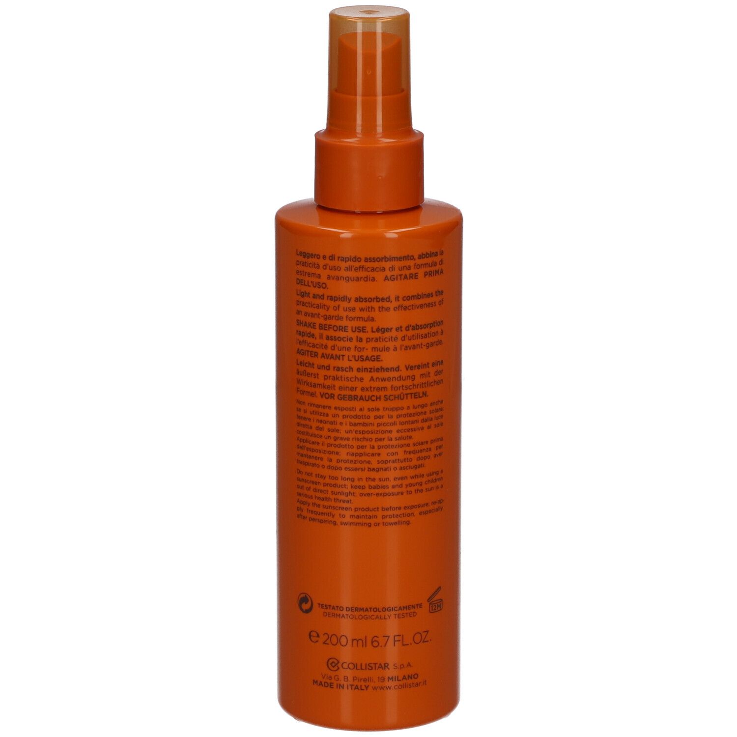 Collistar Tanning Moisturizing Milk Spray SPF 30