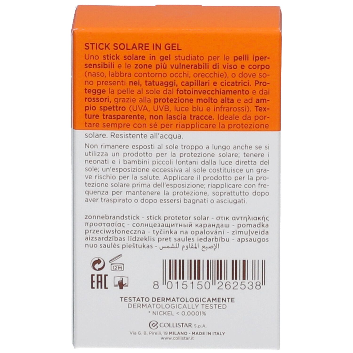Collistar Sun Stick SPF50+