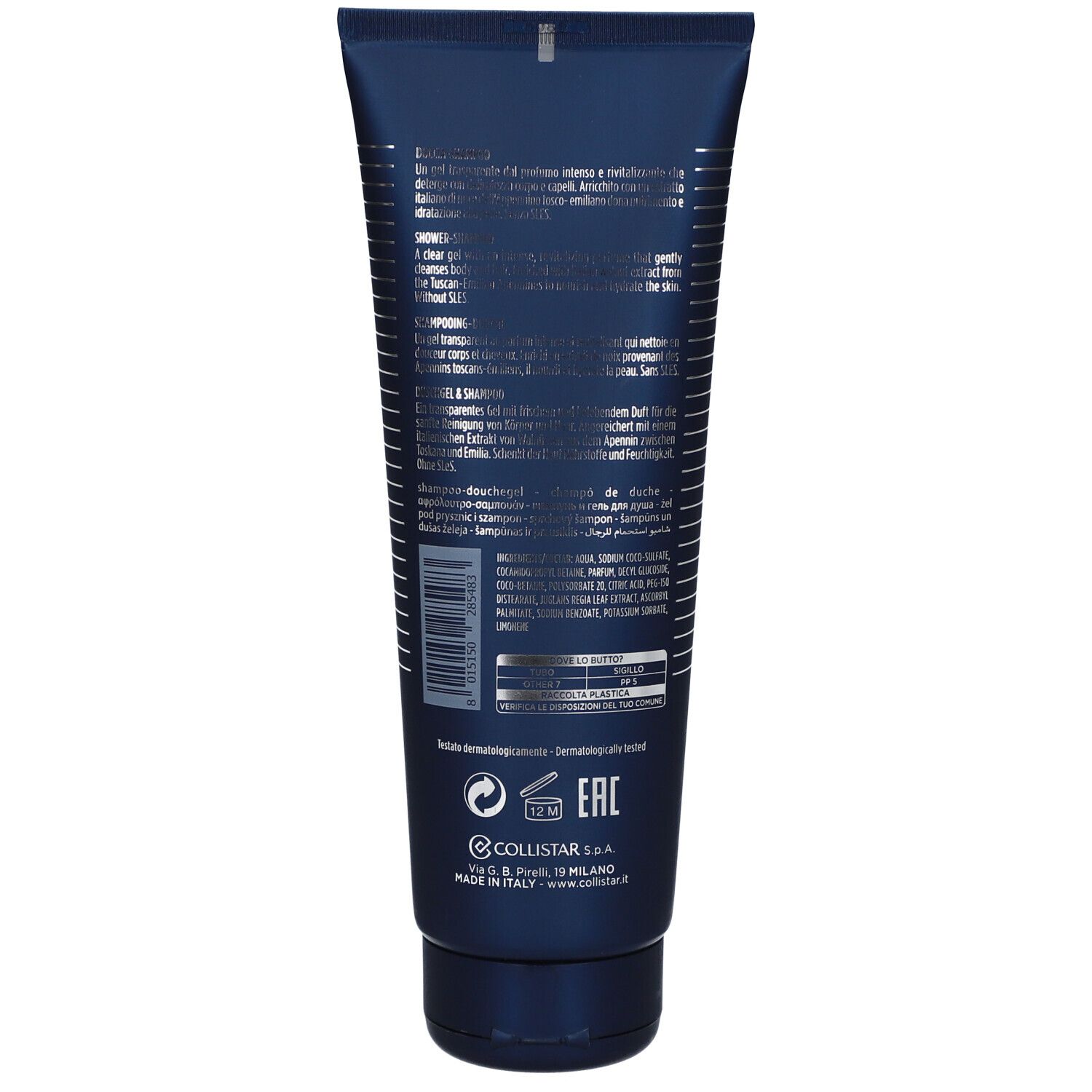 Collistar Men Acqua Vetiver Shower-Shampoo