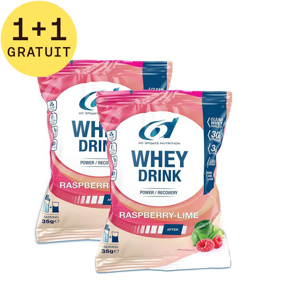 6d Whey Drink Framboise & Citron Vert 1+1 GRATUIT
