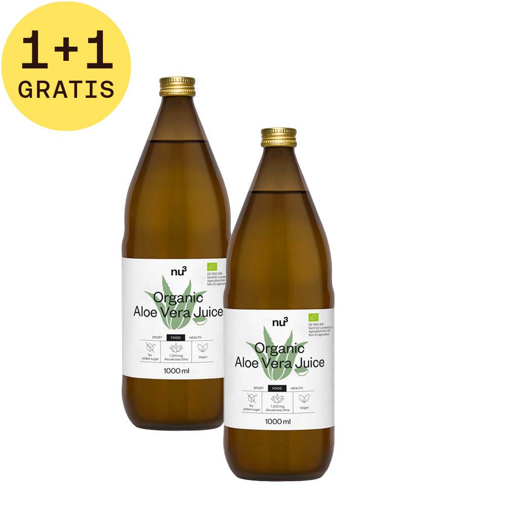 nu3 Bio Aloe Vera Saft 1+1 GRATIS PROMO MKT