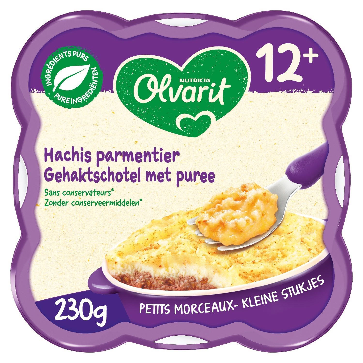 Olvarit Assiette 12m+ Hachis Parmentier