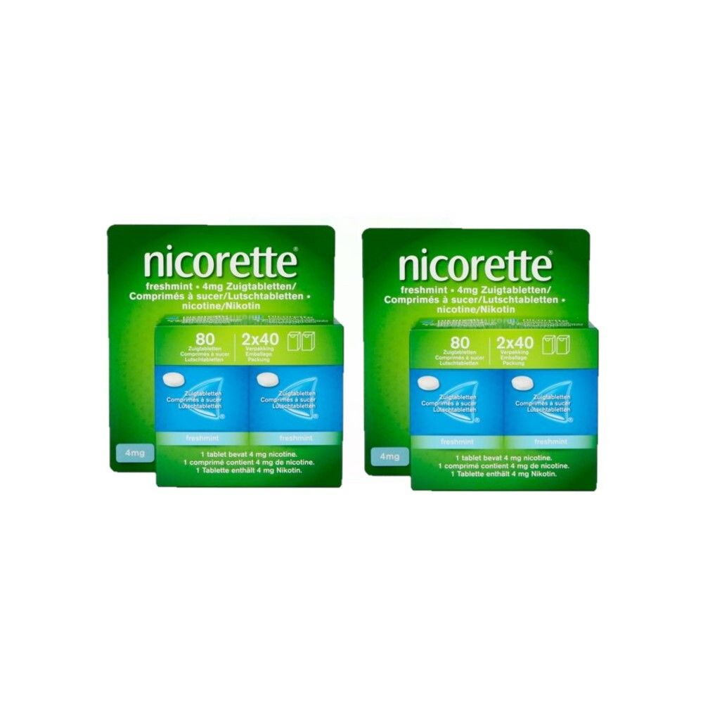 Nicorette Freshmint Zuigtabletten 4mg Duopack