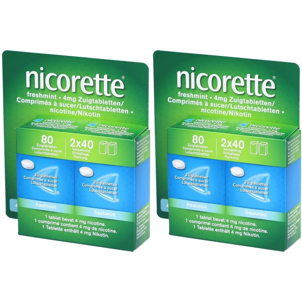 Nicorette Freshmint 4 mg comprimés à sucer  Duopack