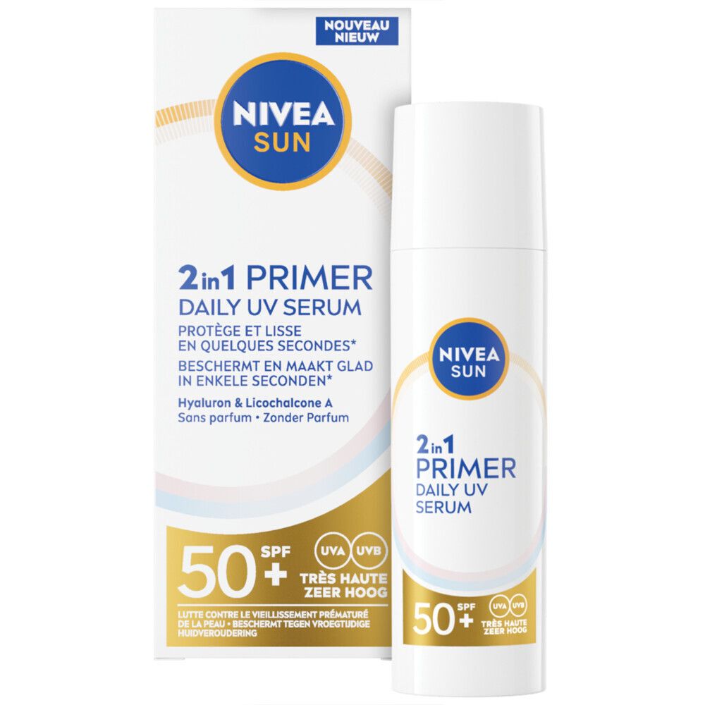 NIVEA SUN 2-in-1 Primer Gezichtsserum SPF 50+