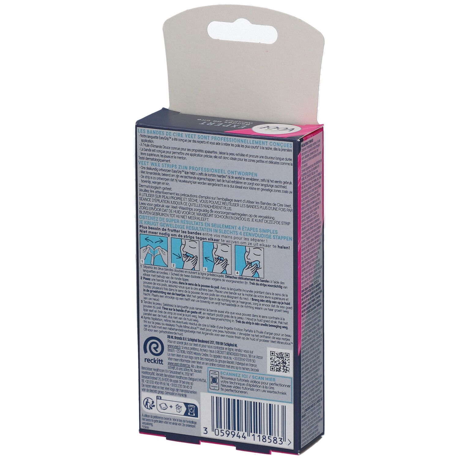 Veet Expert Waxstrips met Zoete Amandelolie
