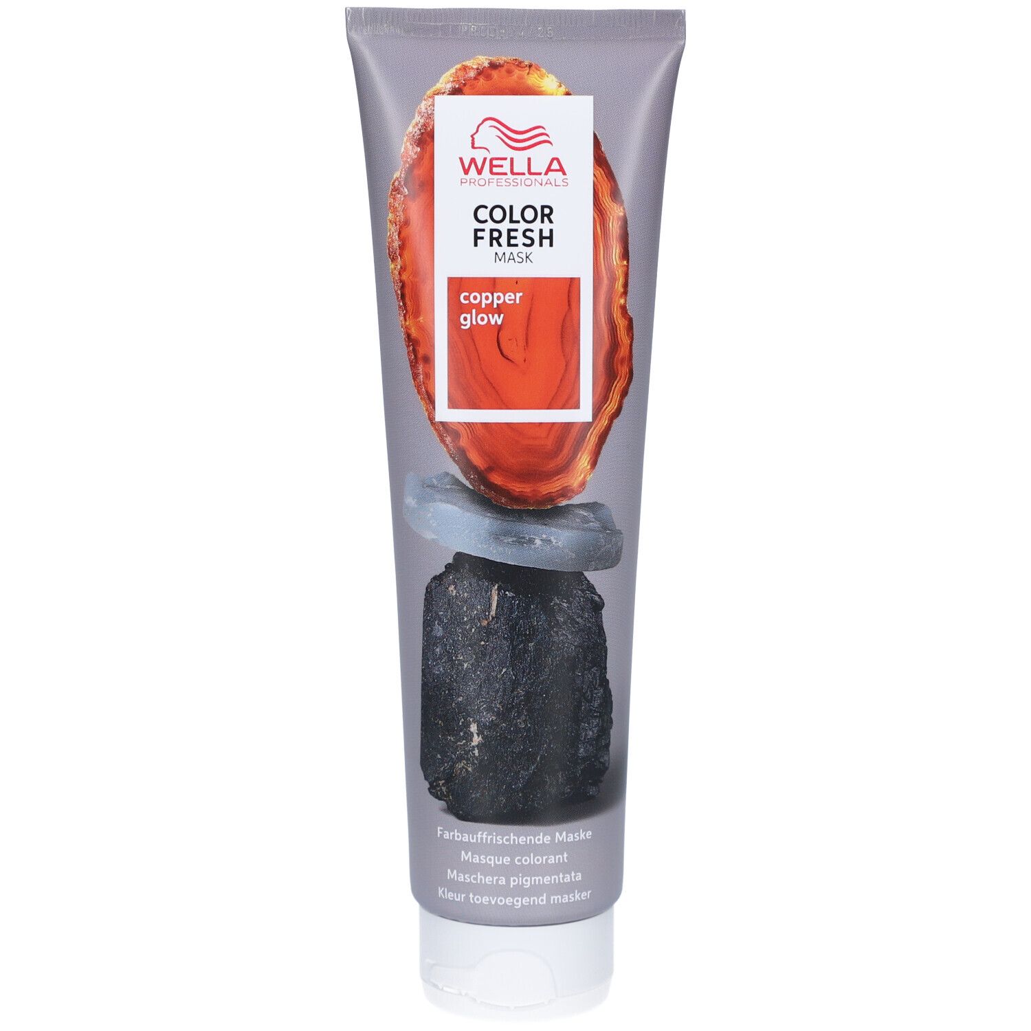 Tube de Wella Professionals Color Fresh Mask Copper Glow. Face avant avec nom du produit et illustration. Teinte : Cuivre.