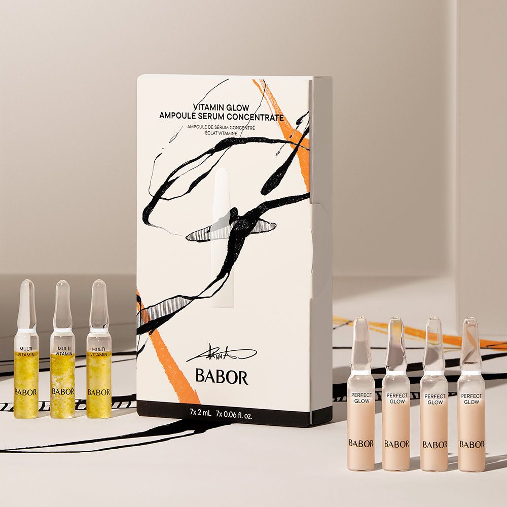 Babor Vitamin Glow Ampoule Serum Concentrate en ampullen. Verpakking en ampullen.