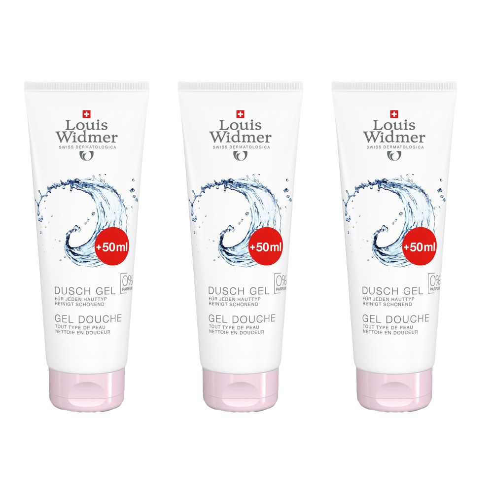 Louis Widmer Gel Douche Sans Parfum + 50 ml GRATUIT