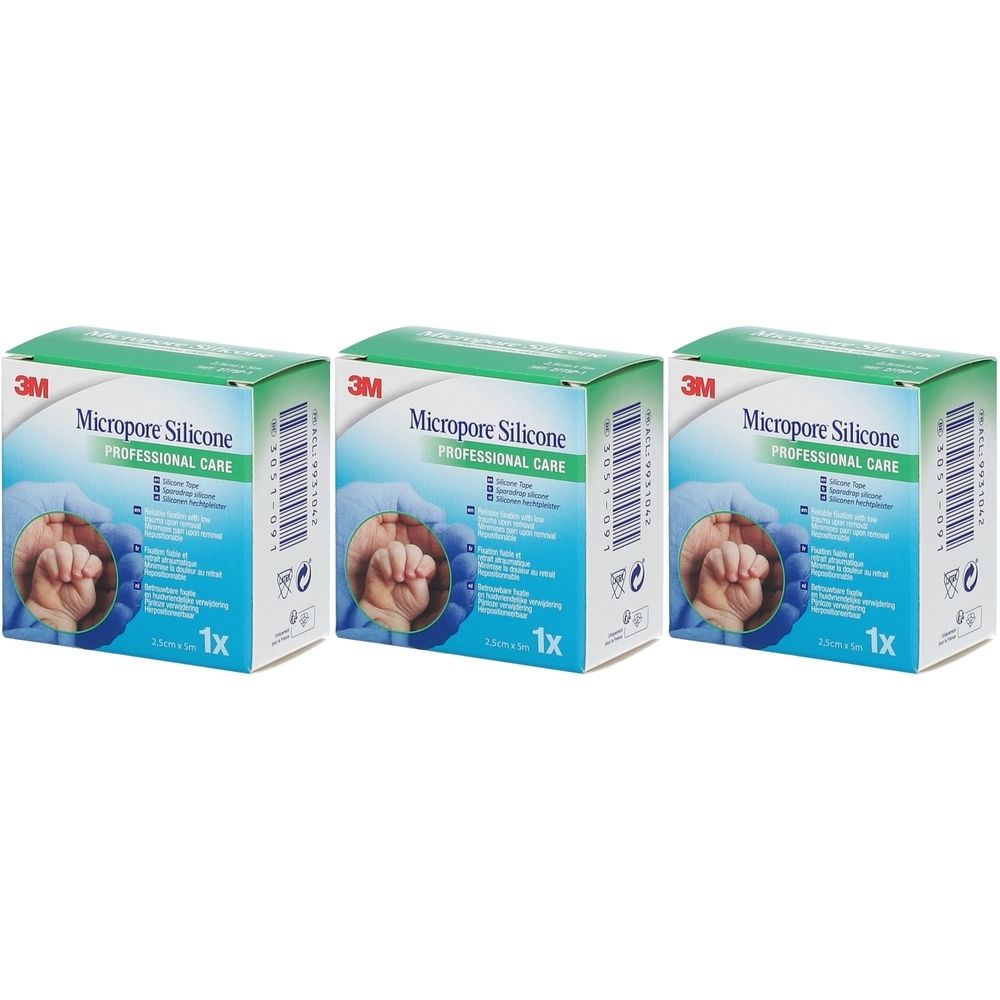 3M Micropore Silicone Medische Hechtpleister 2.5cm X 5m 2775-1FR