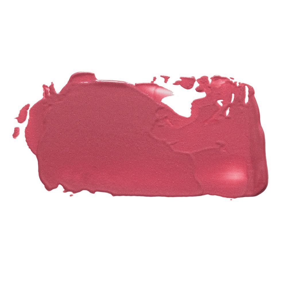 Veeg van vloeibare blush. Roze tint.