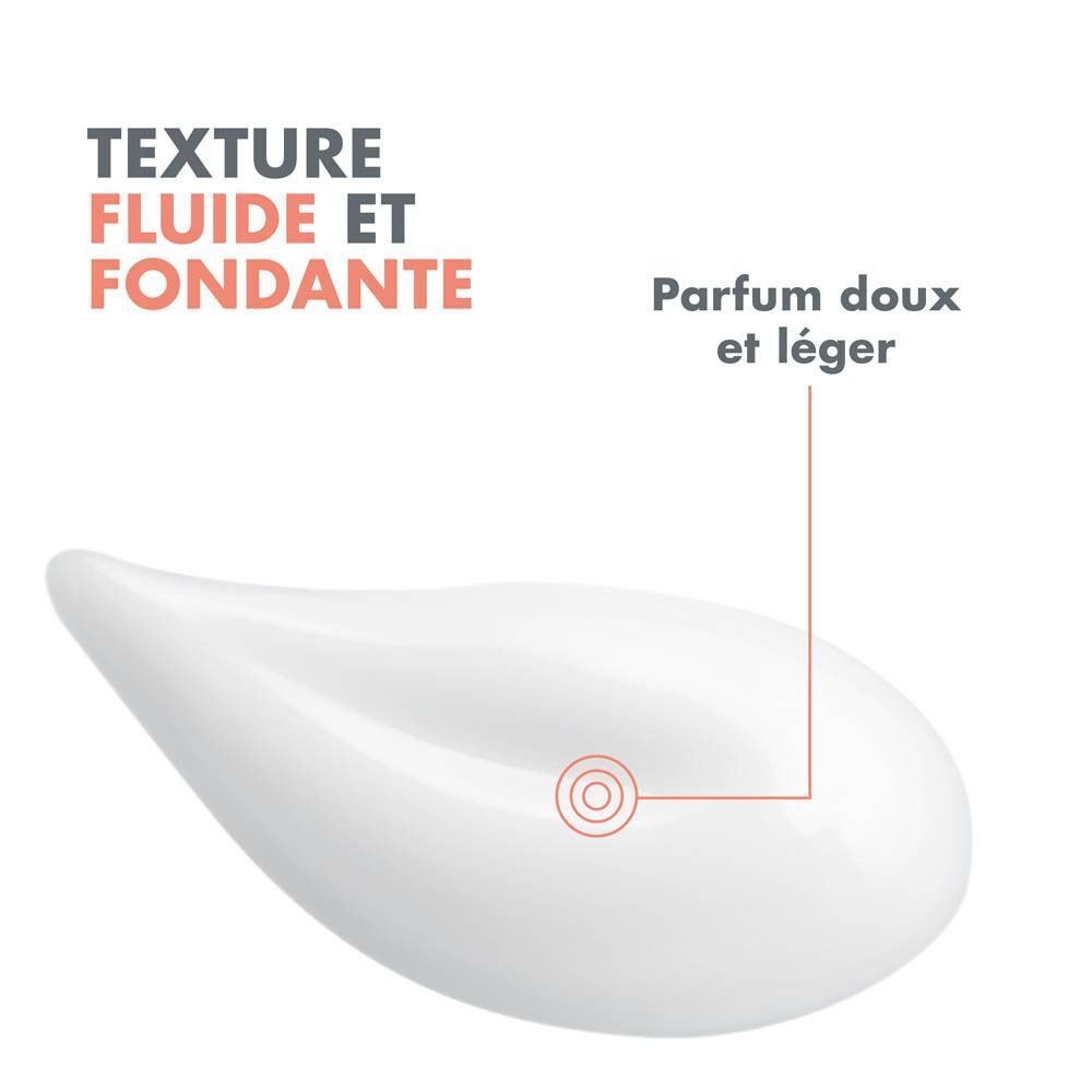 Arrière d'un tube Avène Hydrance Light avec instructions et ingrédients.