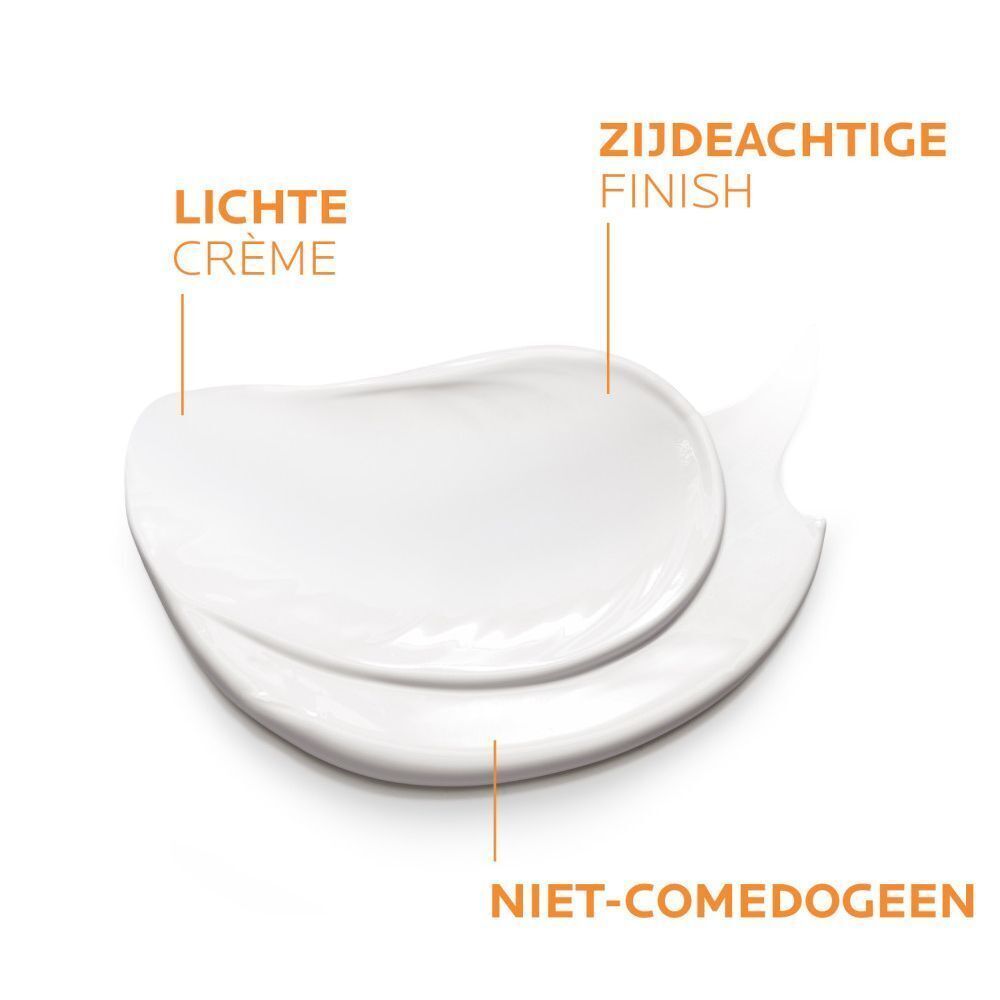 Crèmetextuur van La Roche-Posay Anthelios Age Correct SPF50.