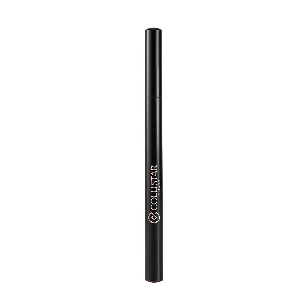 Zwarte Collistar eyeliner met bruine punt. Dop gesloten.