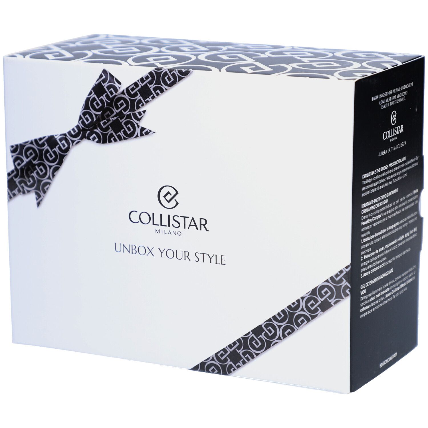 Collistar Geschenkset Mann Must-haves Gesicht verpakking met strikontwerp.