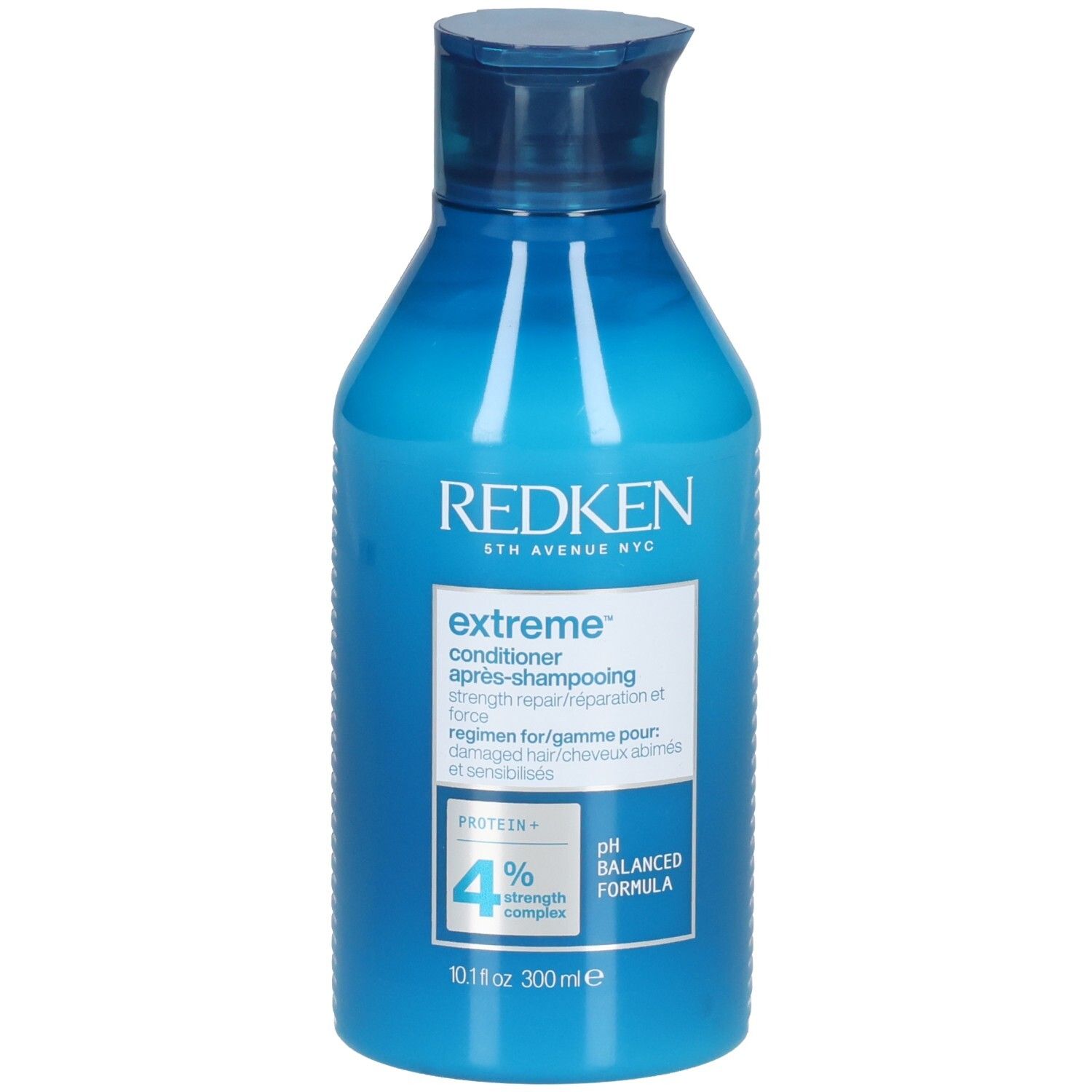 Redken Extreme Conditioner fles, 300ml, met Protein+ 4% krachtcomplex en pH-gebalanceerde formule.
