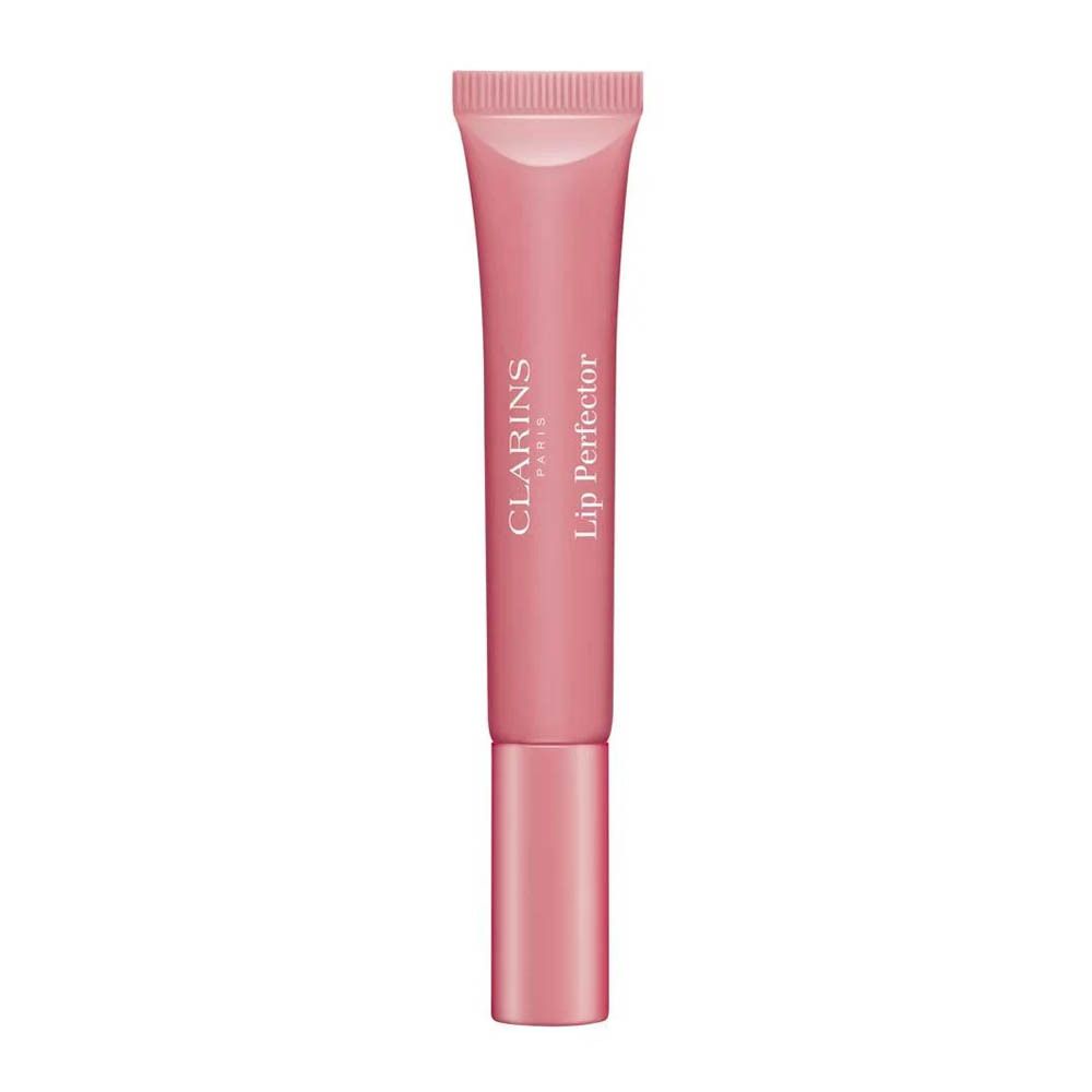 Clarins Lip Perfector 01, een roze lipgloss in een tube.