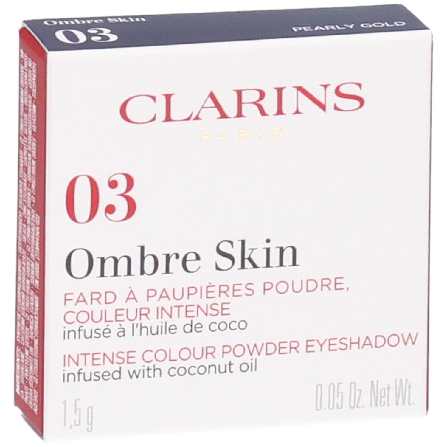Clarins Ombre Skin oogschaduw 03 Pearly Gold, 1,5g.