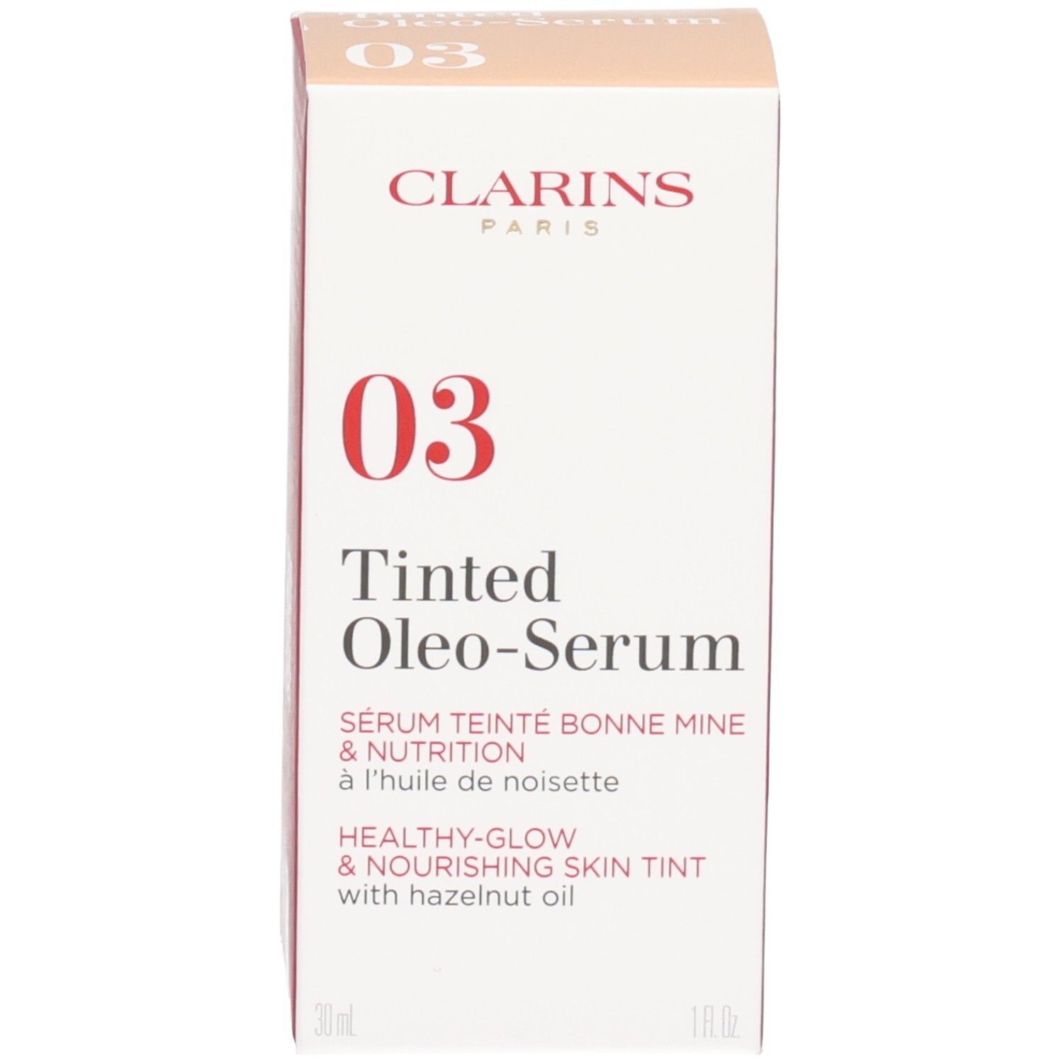 Clarins Tinted Oleo-Serum doosje, kleur 03, 30ml.