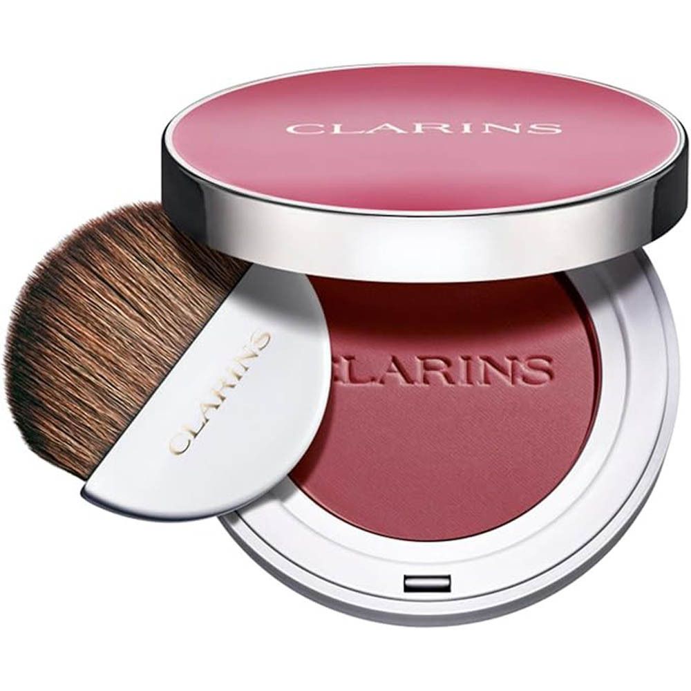 Clarins Joli Blush 04 Cheeky Purple blush met kwast.