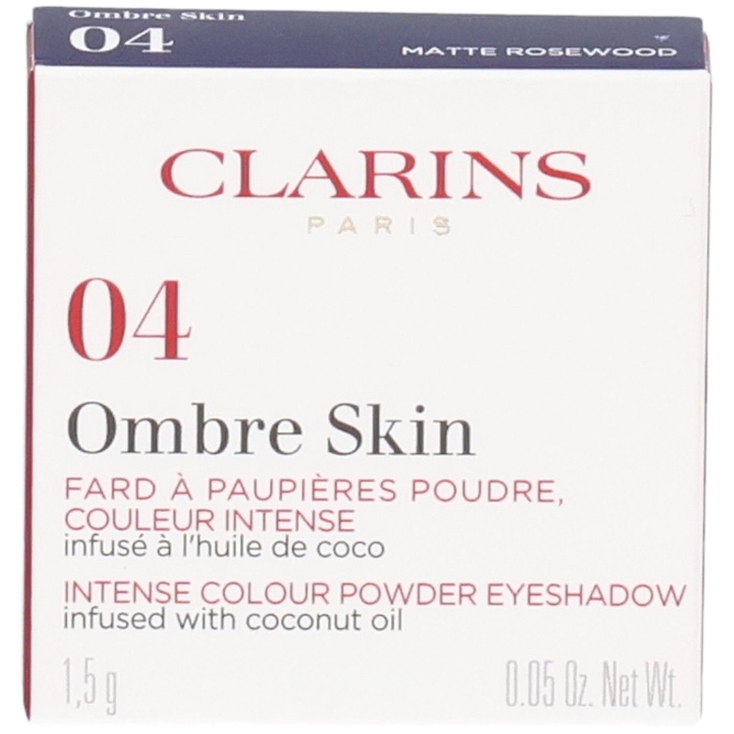 Clarins Ombre Skin Mono Fard à Paupières 04 Matte Rosewood, 1,5g.