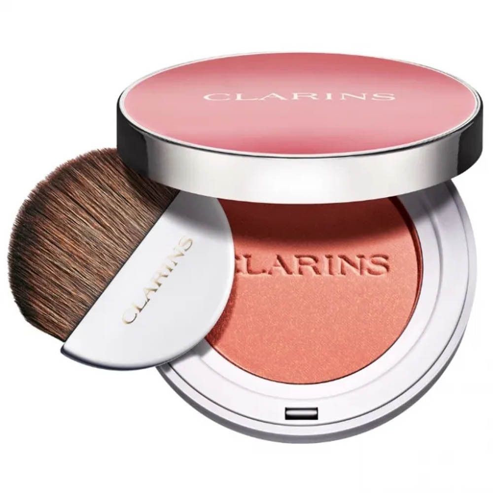 Clarins Joli Blush 05 Cheeky Boum Rouge, avec pinceau.