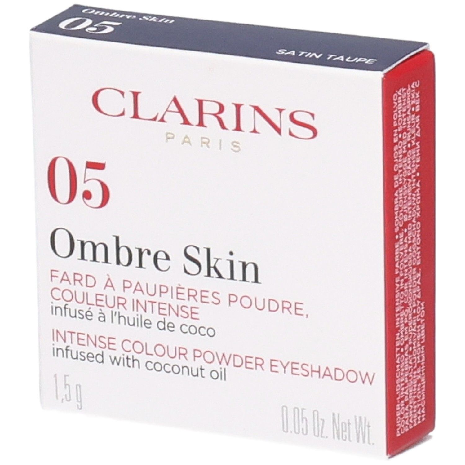 Clarins Ombre Skin oogschaduw 05 Satin Taupe in doosje.
