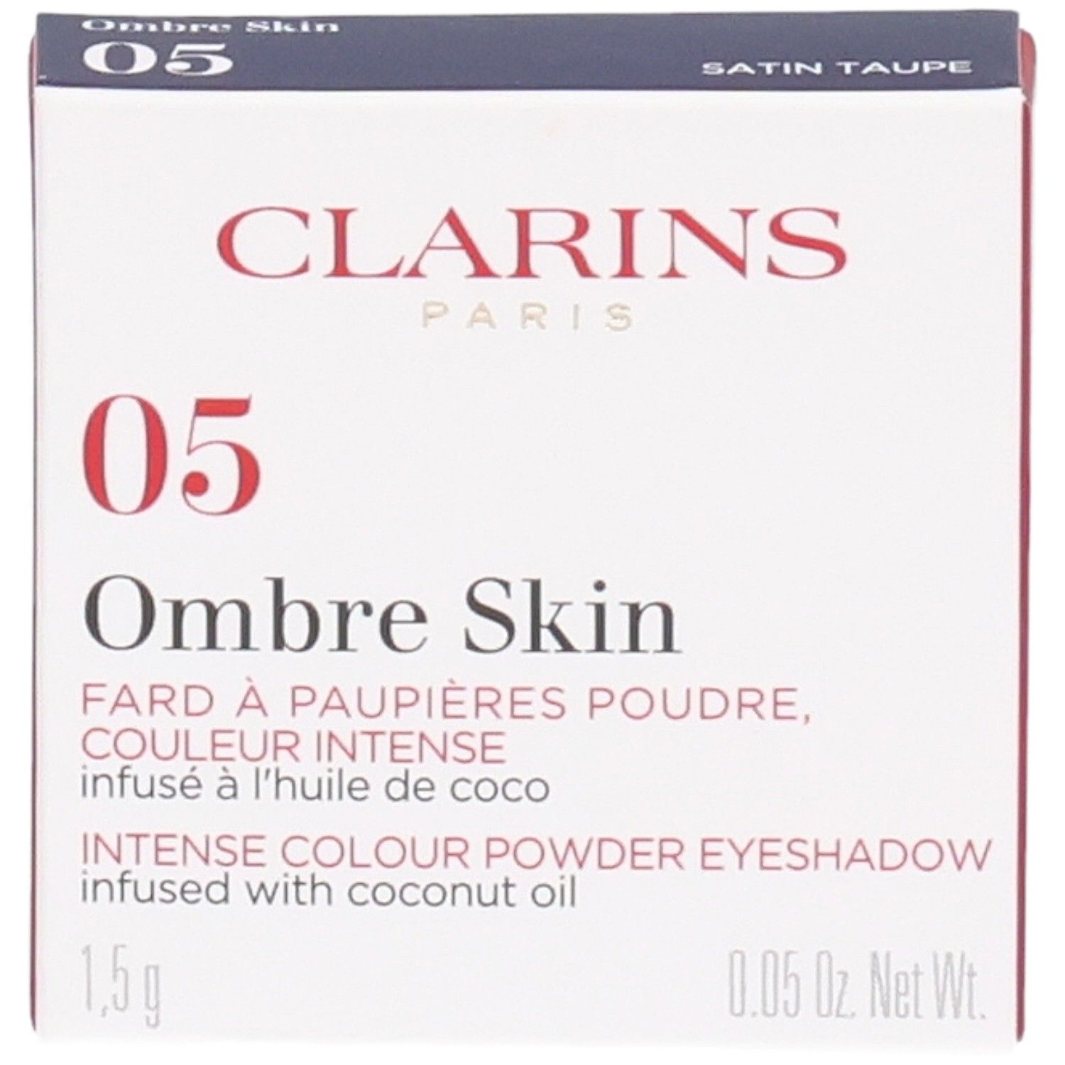 Clarins Ombre Skin oogschaduw 05 Satin Taupe in doosje.