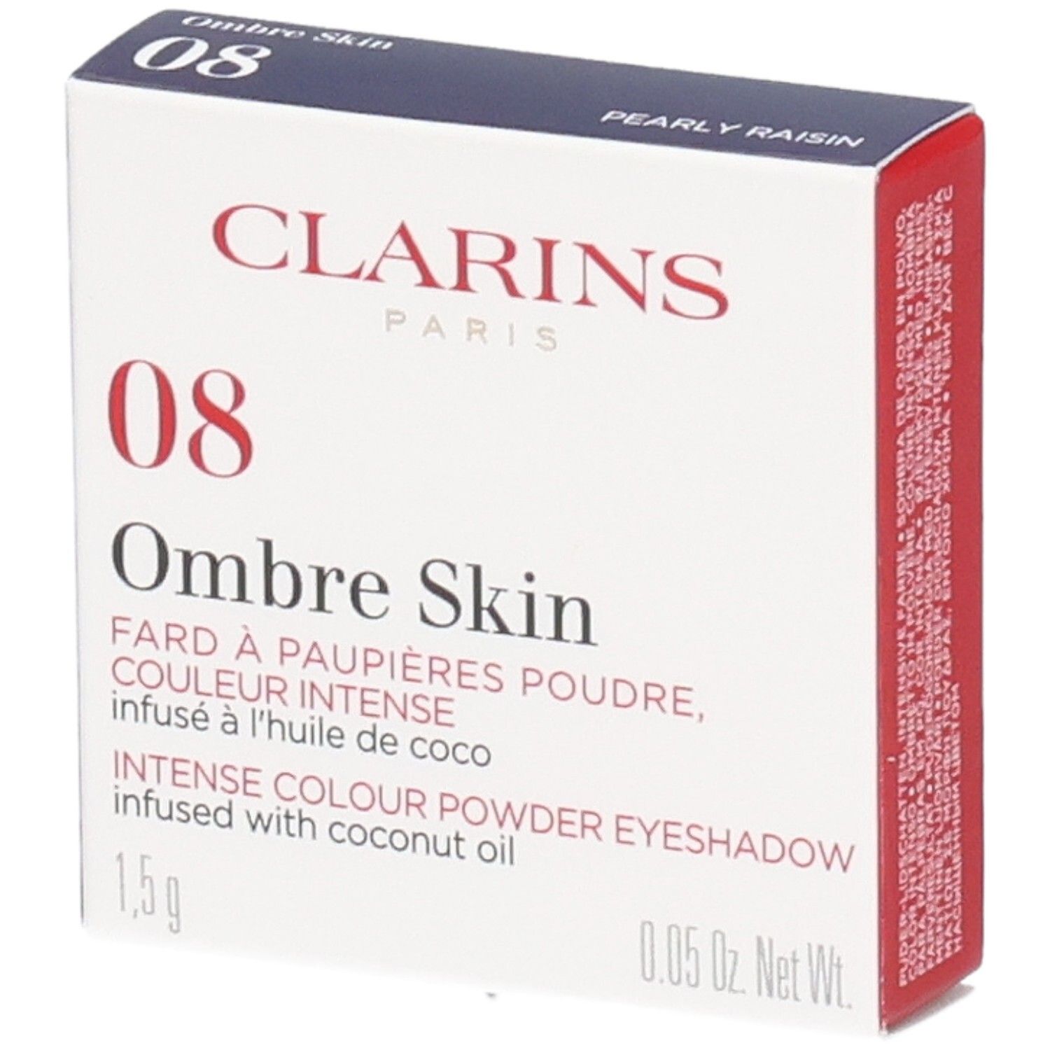 Ombre Skin Clarins fard à paupières, teinte 08 Pearly Raisin, 1,5g.