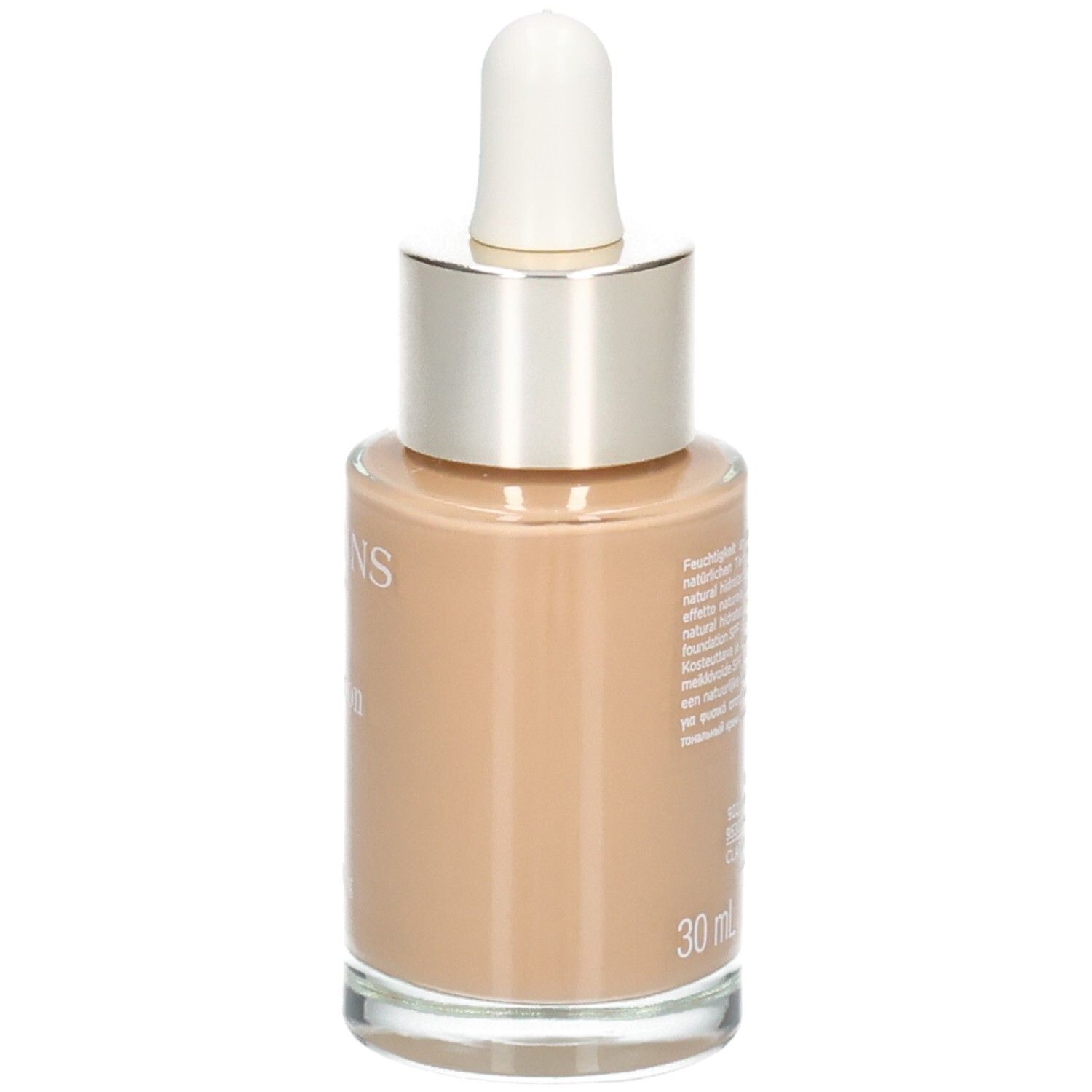 Clarins Skin Illusion Foundation, 112,3N. Glazen fles met druppelaar. SPF 15.