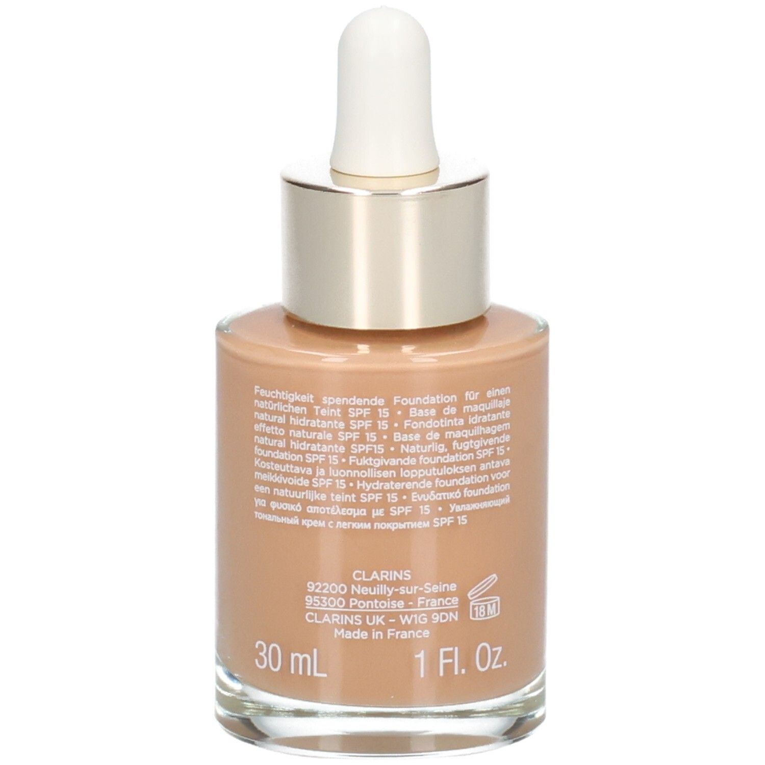 Clarins Skin Illusion fond de teint, 30ml, 113 Châtaigne.