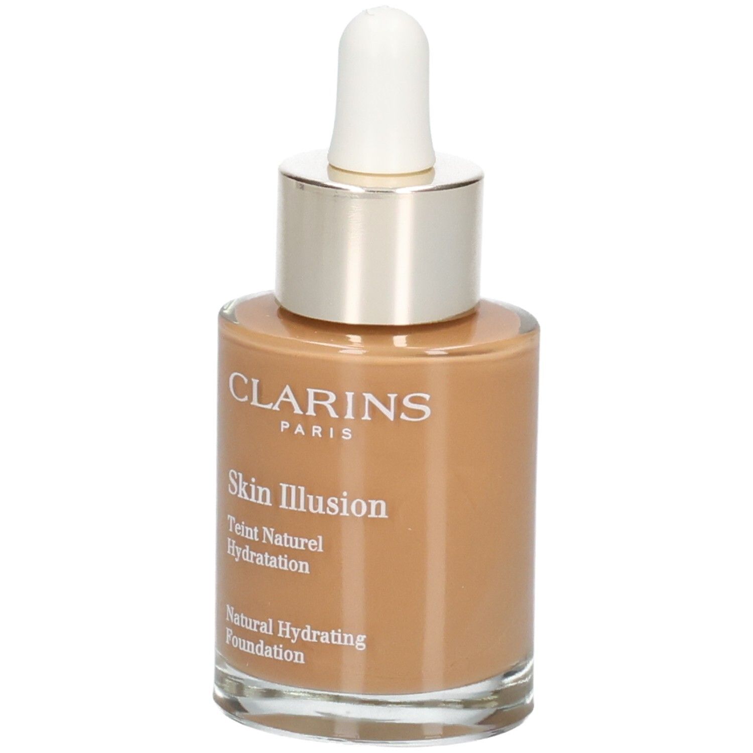 Clarins Skin Illusion Fond de Teint en flacon verre avec pipette, teinte 116.5 Coffee.